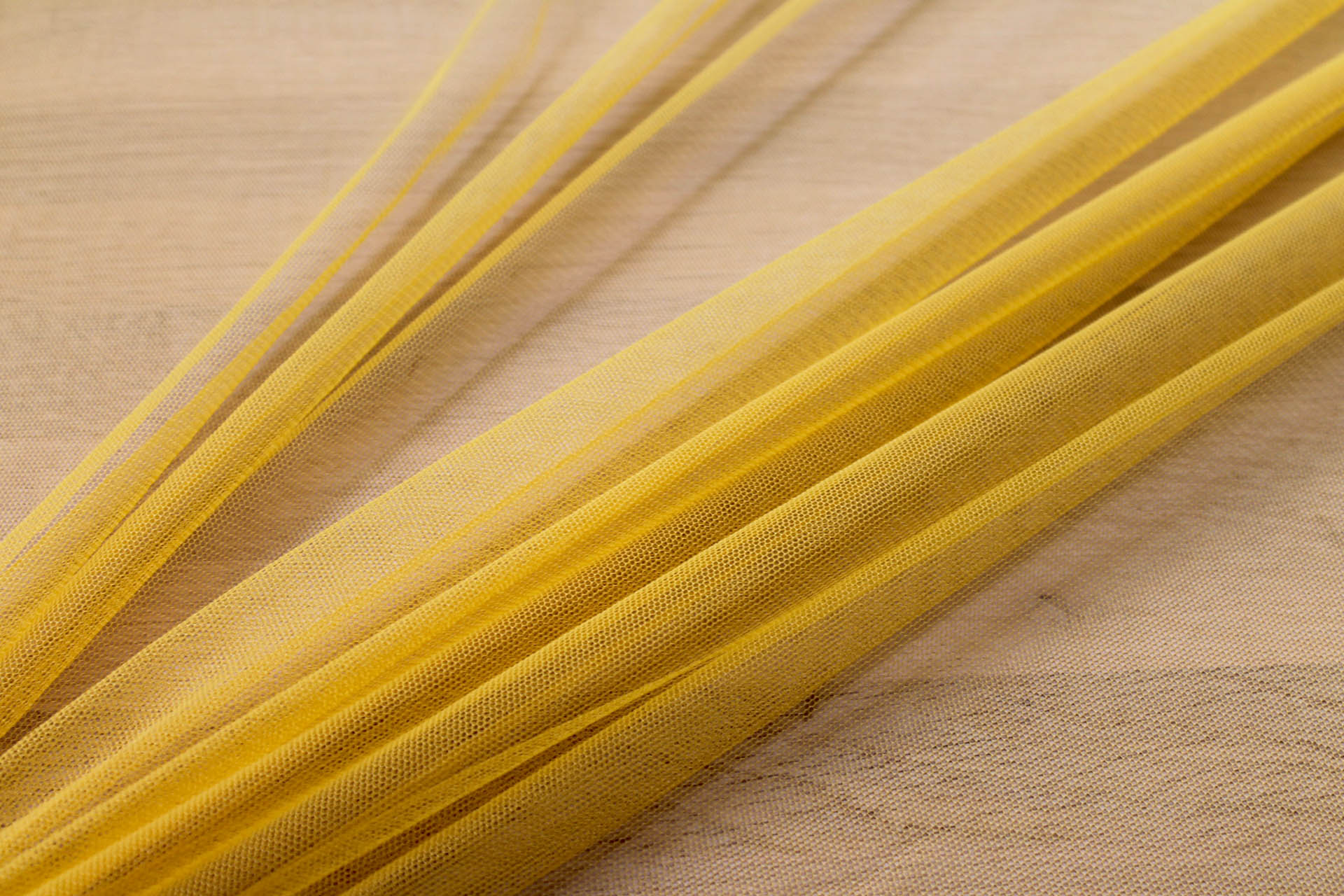 Soft Nylon Tulle - Yellow - T26 fabric, image 3 of 5