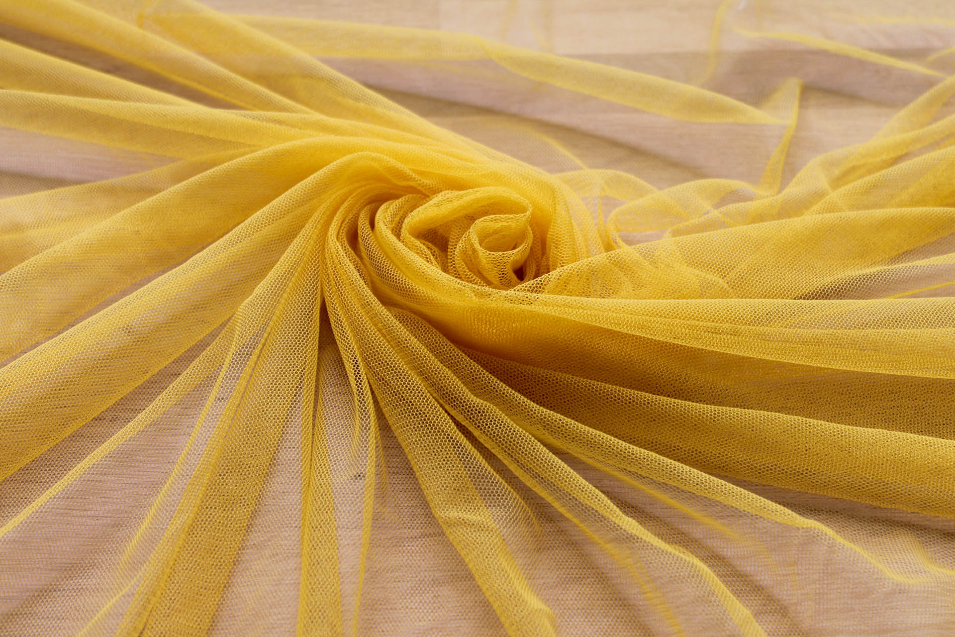 Soft Nylon Tulle - Yellow - T26 fabric