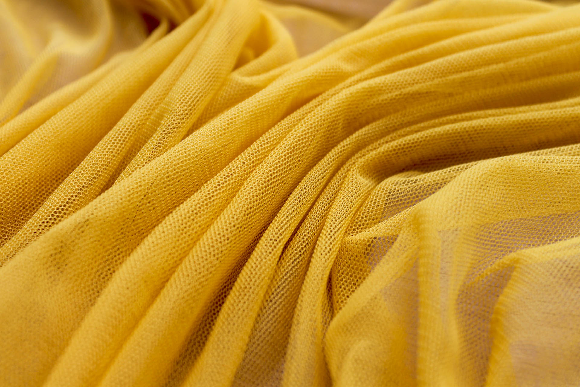 Soft Nylon Tulle - Yellow - T26 fabric, image 4 of 5