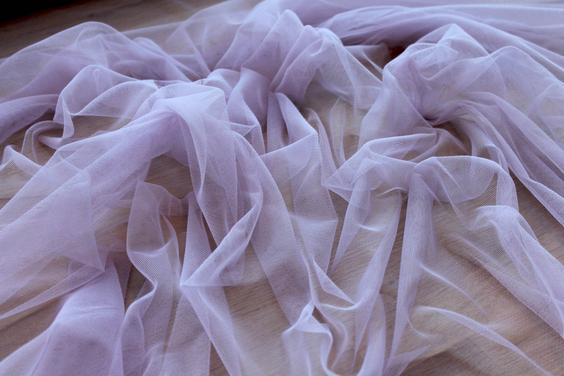 Soft Nylon Tulle - Lilac - T35 fabric, image 2 of 5