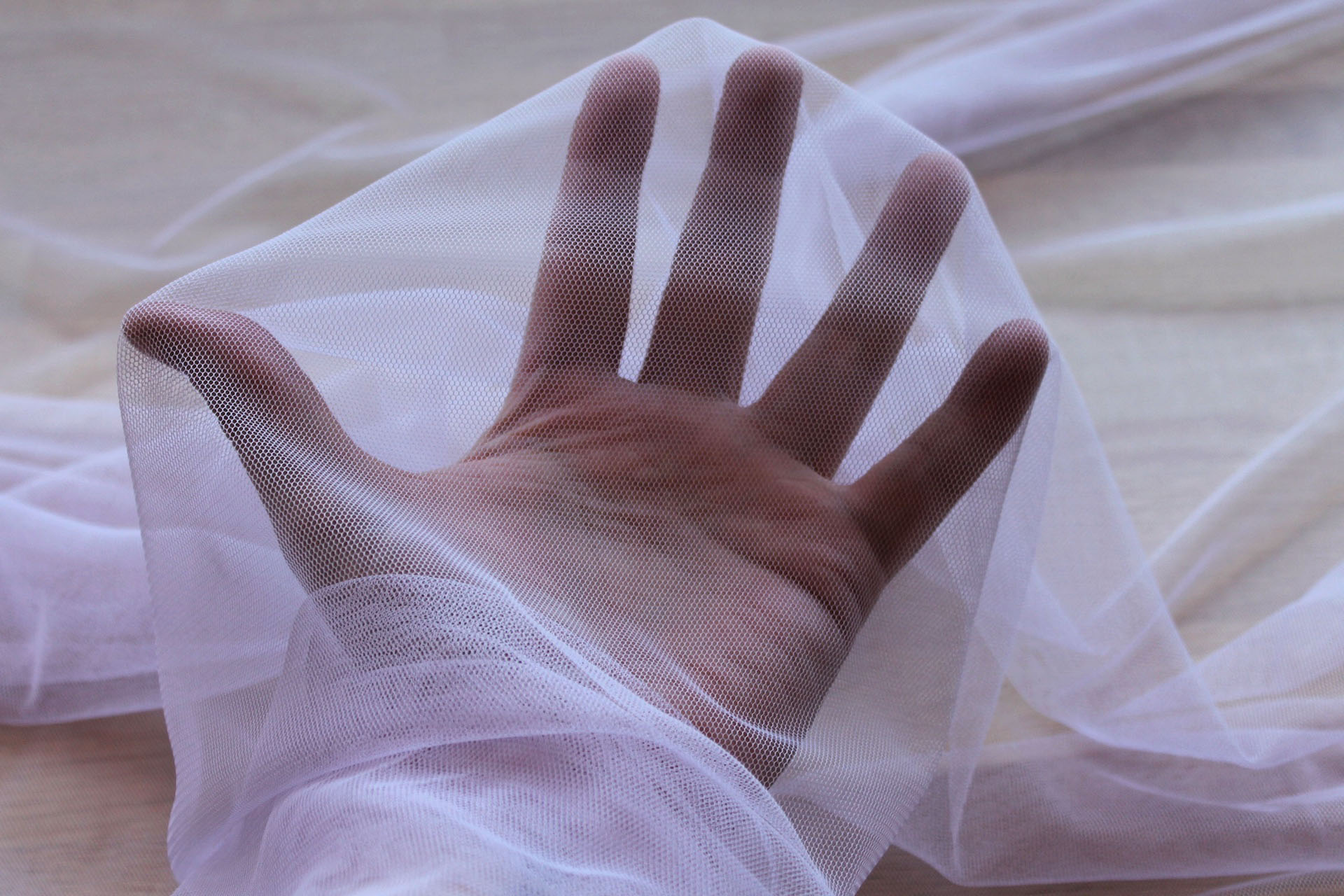 Soft Nylon Tulle - Lilac - T35 fabric, image 5 of 5