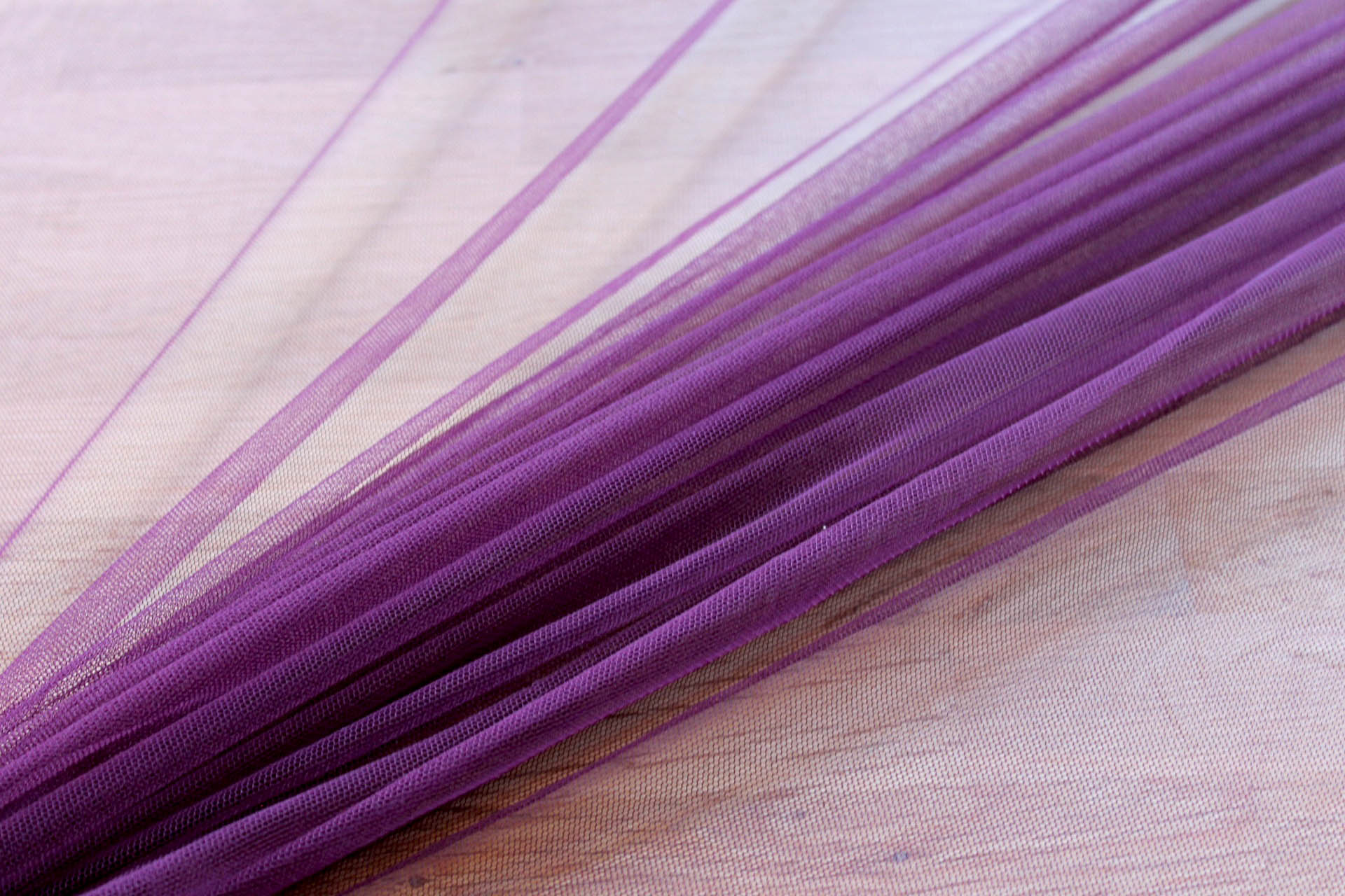 Soft Nylon Tulle - Aubergine - T31 fabric, image 2 of 5