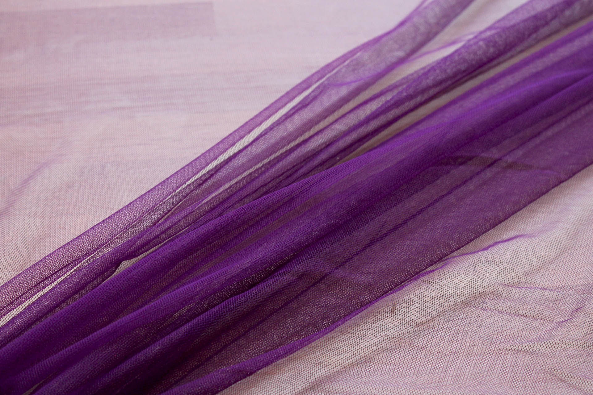 Soft Nylon Tulle - Purple - T32 fabric, image 3 of 5