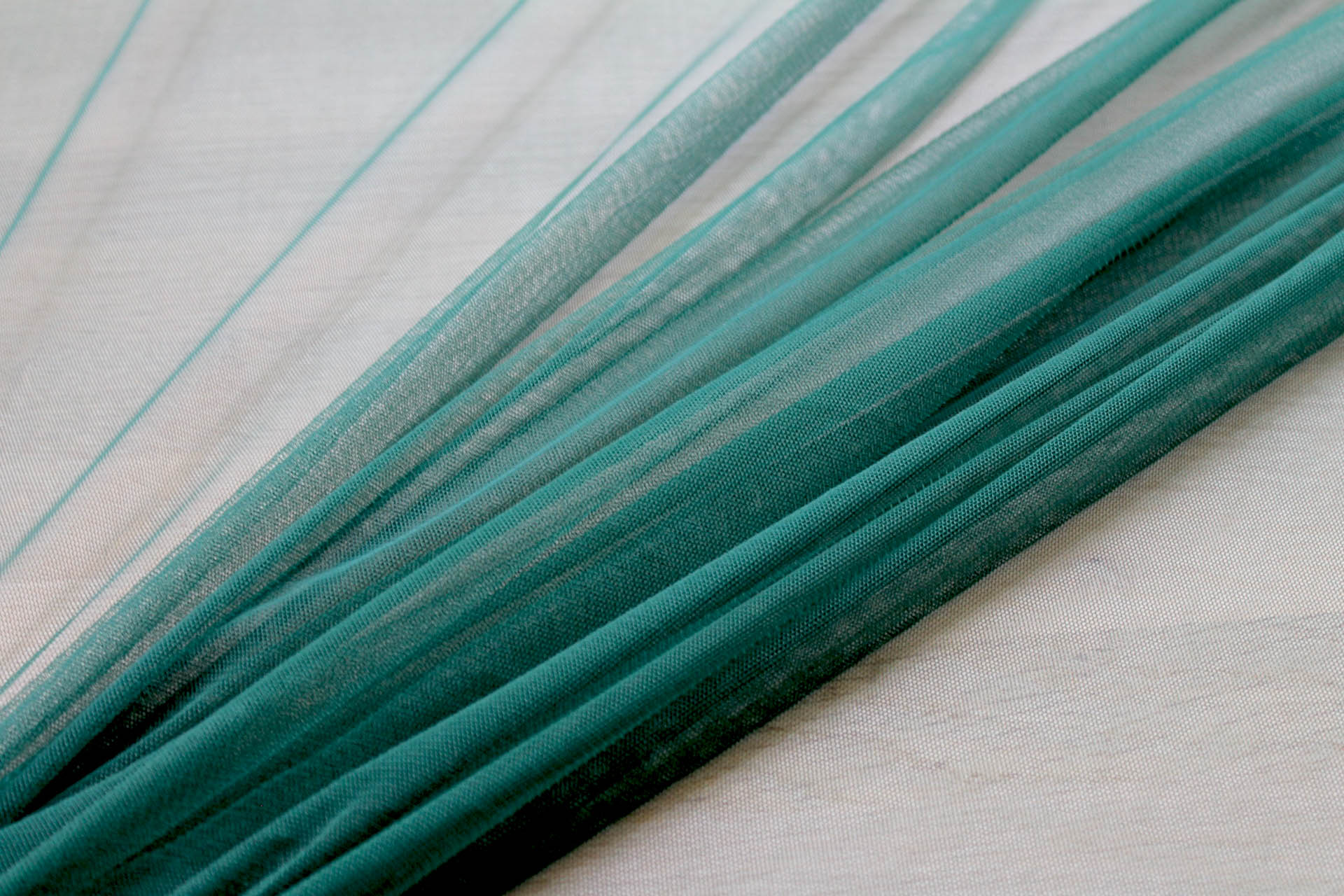 Soft Nylon Tulle - Bottle Green - T22 fabric, image 3 of 6