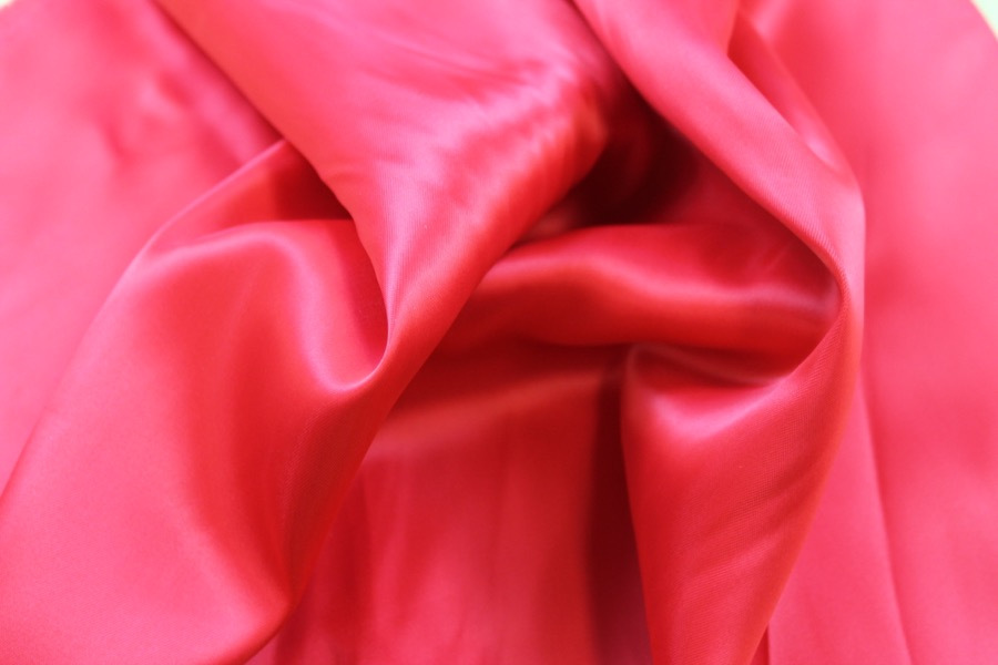 Red Viscose Satin Lining fabric, image 2 of 5