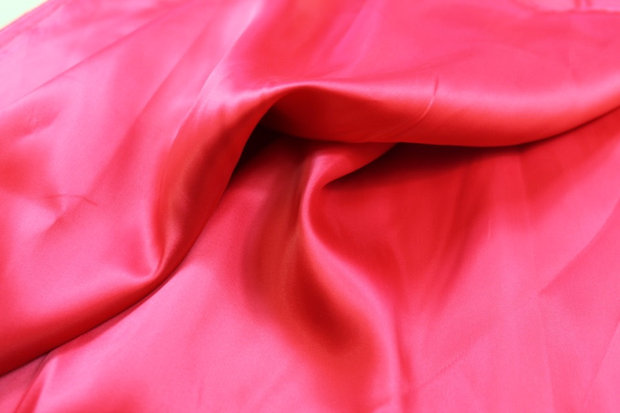 Red Viscose Satin Lining fabric, image 4 of 5