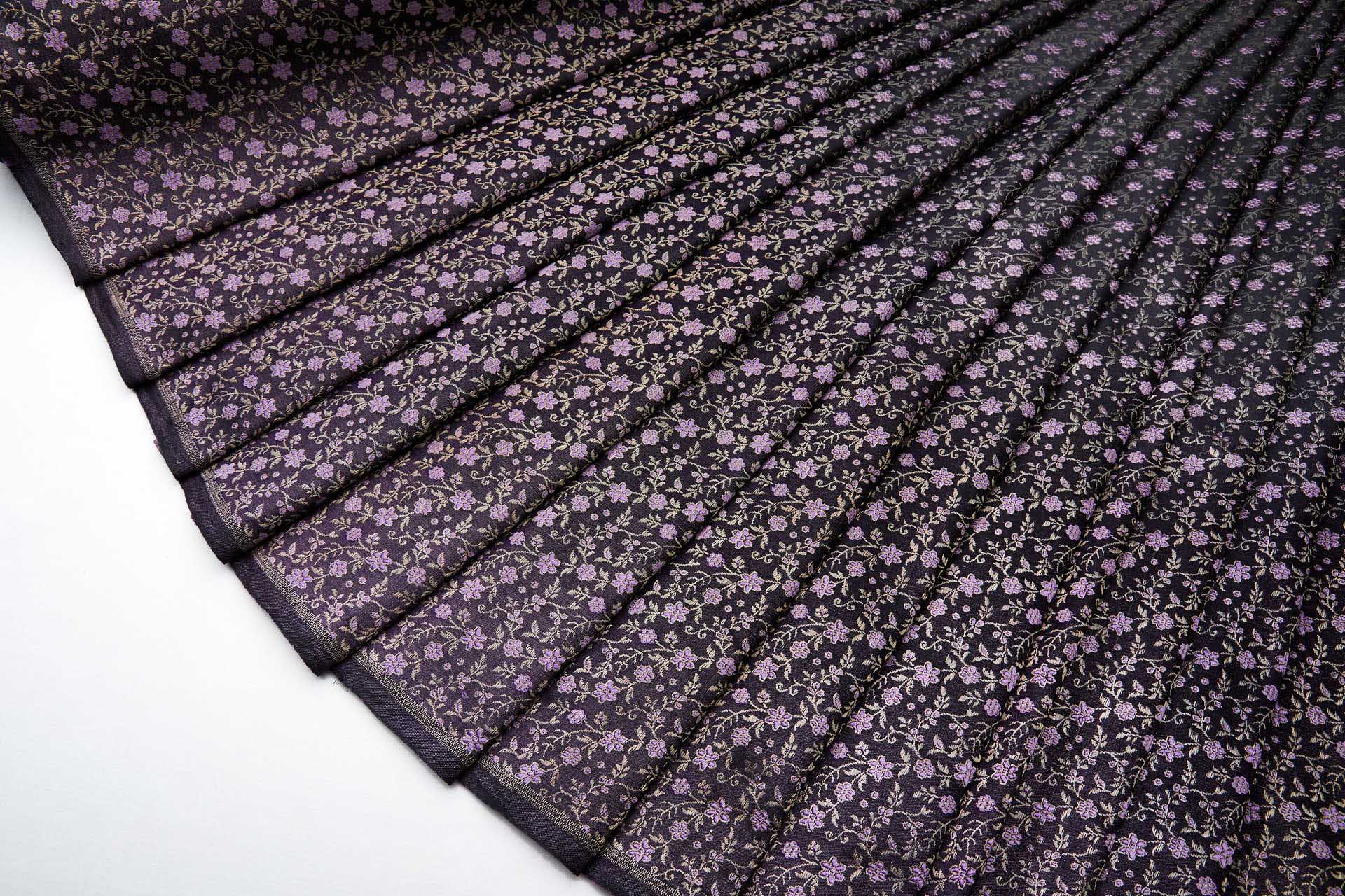 Banaras Brocade - Amethyst Floral fabric