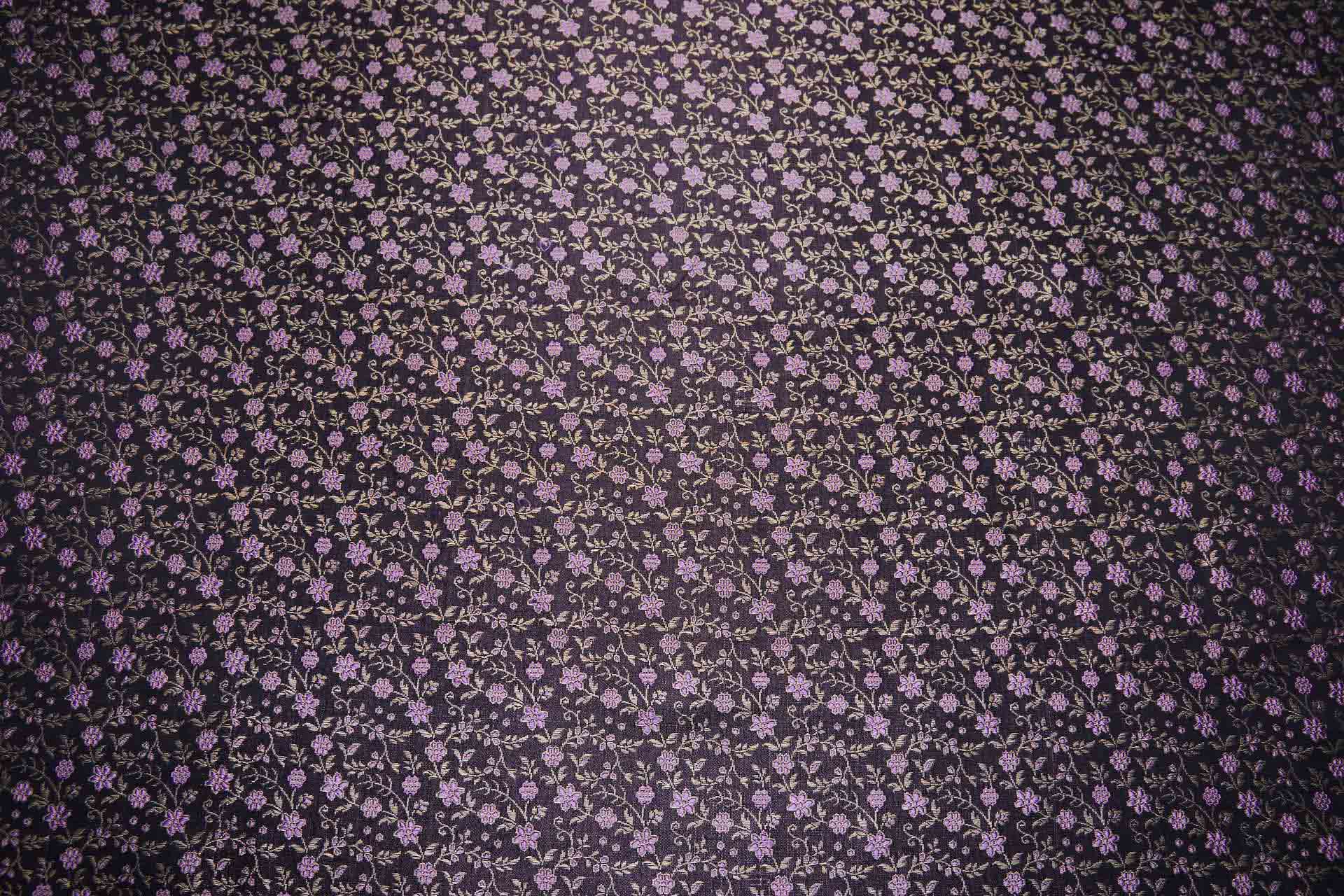Banaras Brocade - Amethyst Floral fabric, image 10 of 10