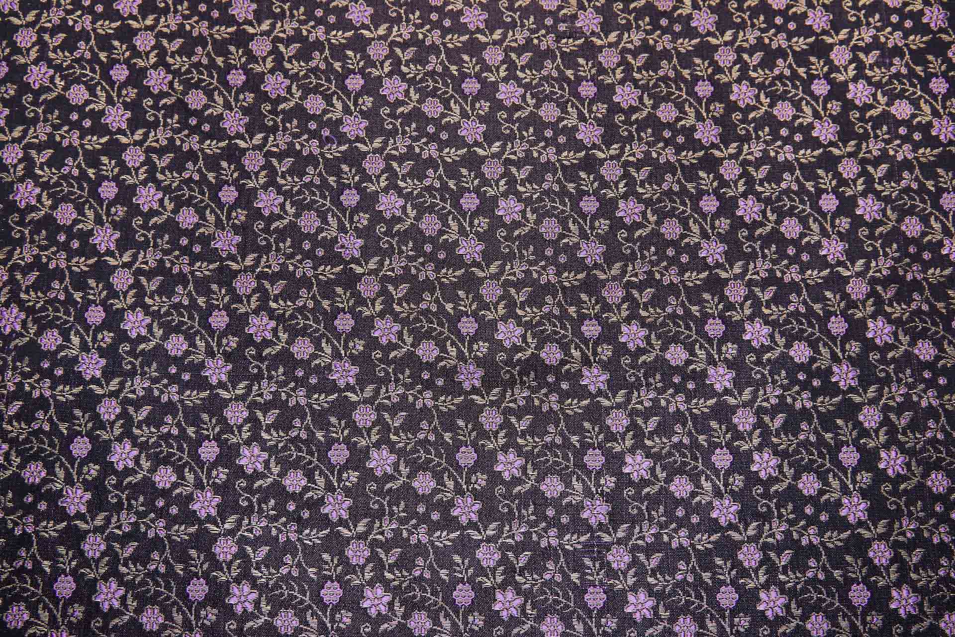 Banaras Brocade - Amethyst Floral fabric, image 6 of 10
