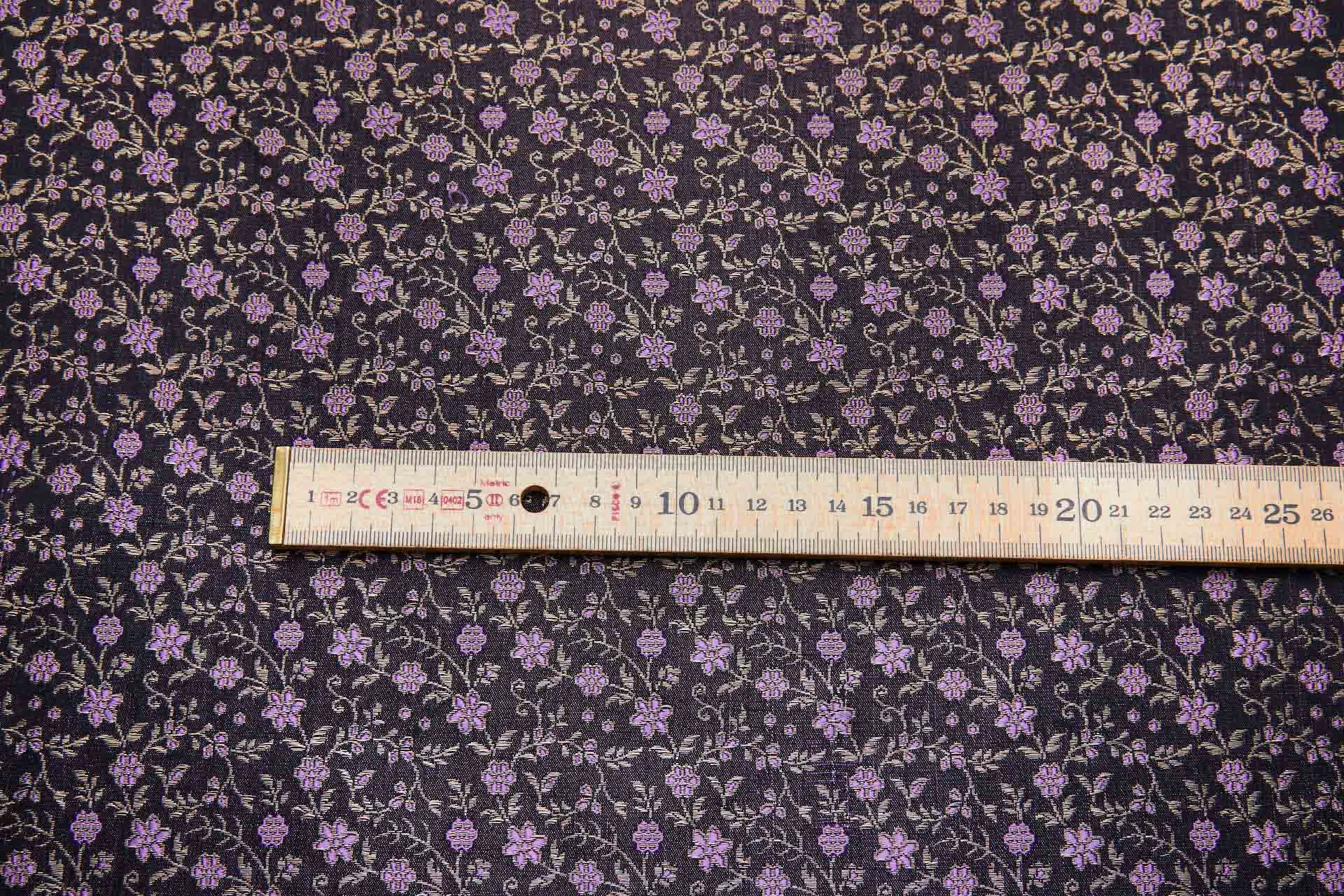 Banaras Brocade - Amethyst Floral fabric, image 9 of 10