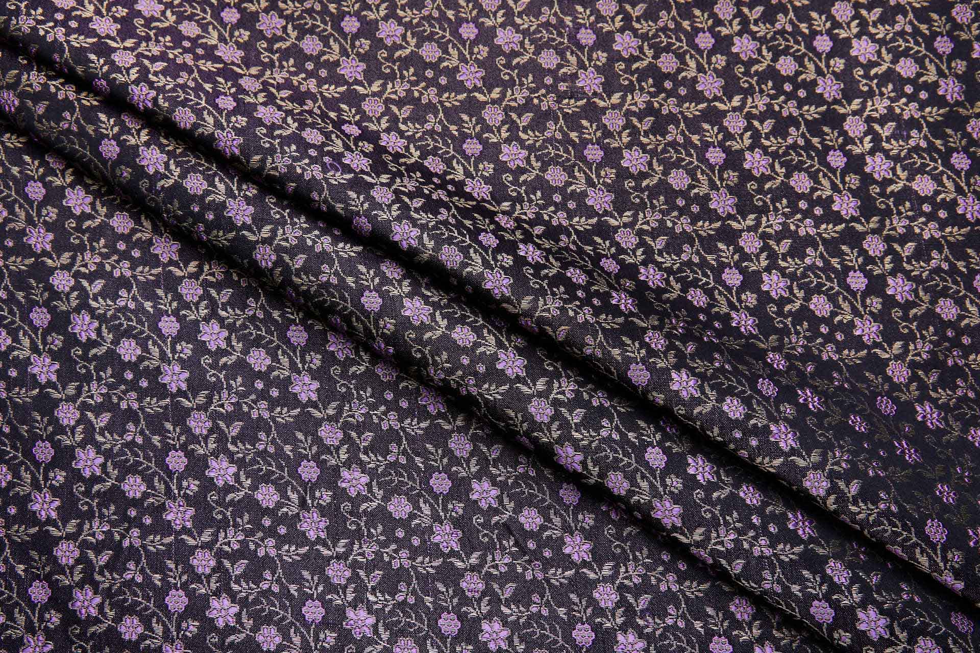 Banaras Brocade - Amethyst Floral fabric, image 4 of 10