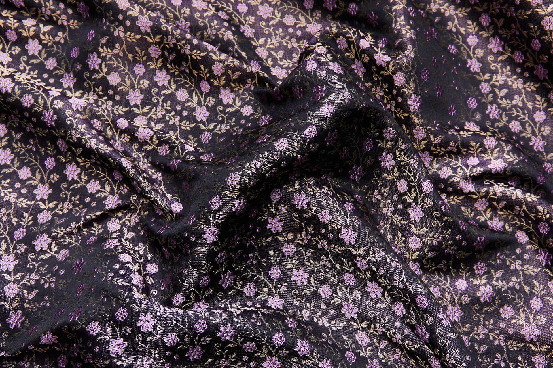 Banaras Brocade - Amethyst Floral fabric, image 8 of 10