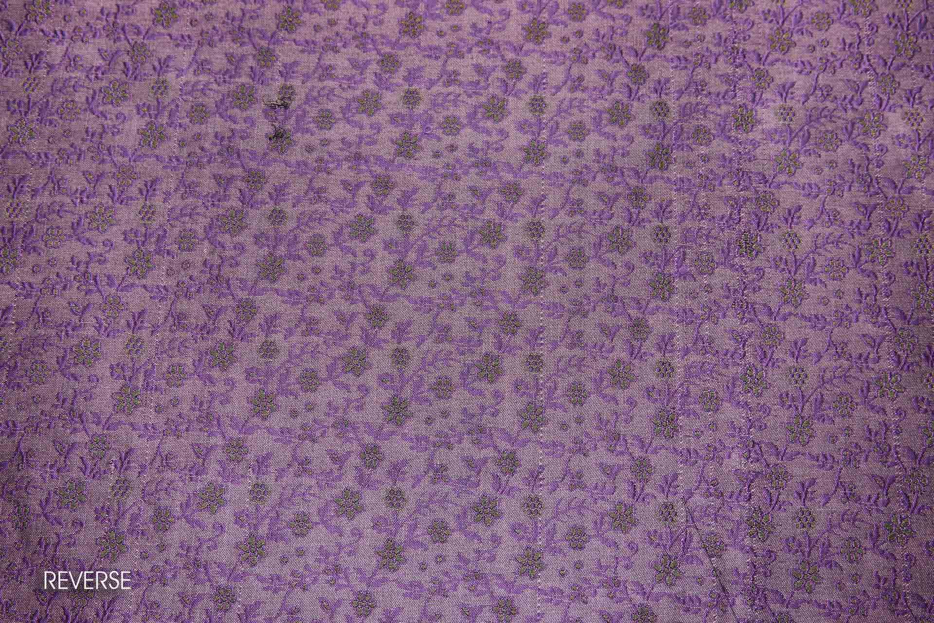 Banaras Brocade - Amethyst Floral fabric, image 5 of 10