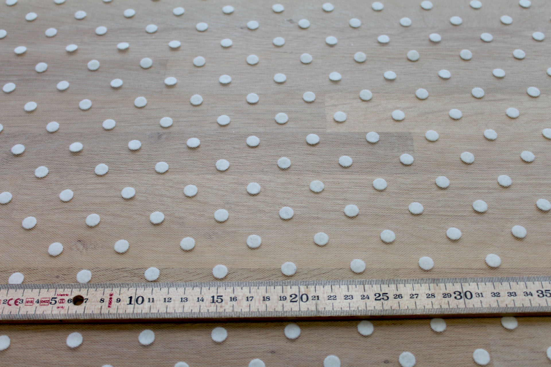 Polka Dot / Flock Spot Tulle - Ivory - Medium fabric, image 5 of 7