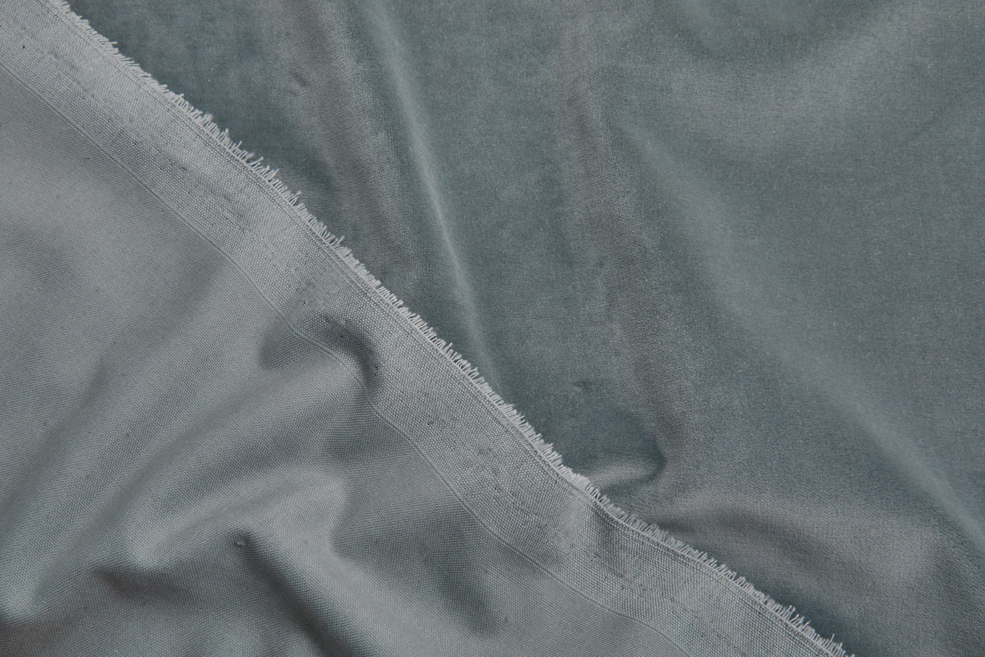 Heavy Cotton Velvet - Smoke Grey fabric, image 2 of 5