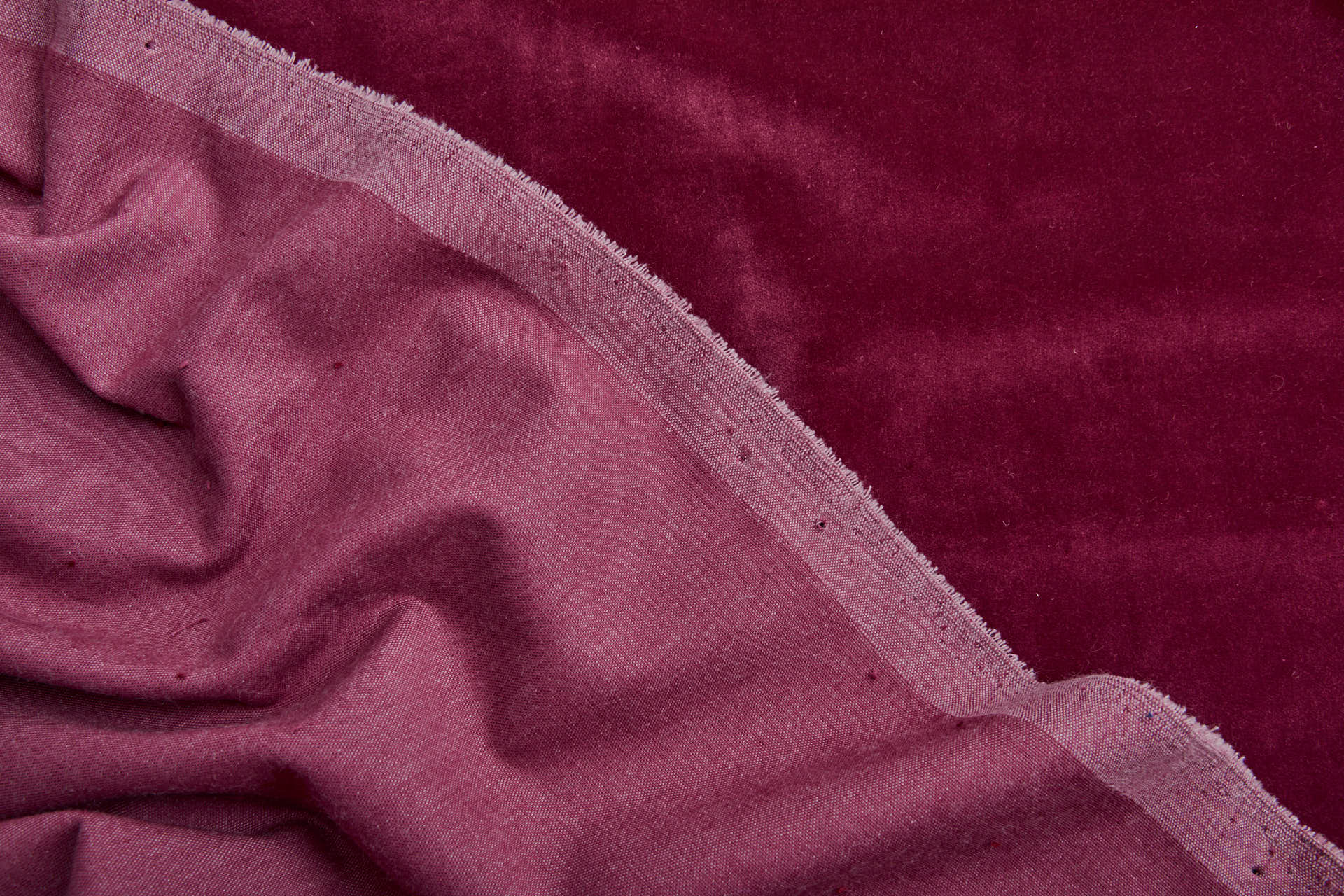 Heavy Cotton Velvet - Berry fabric, image 3 of 5