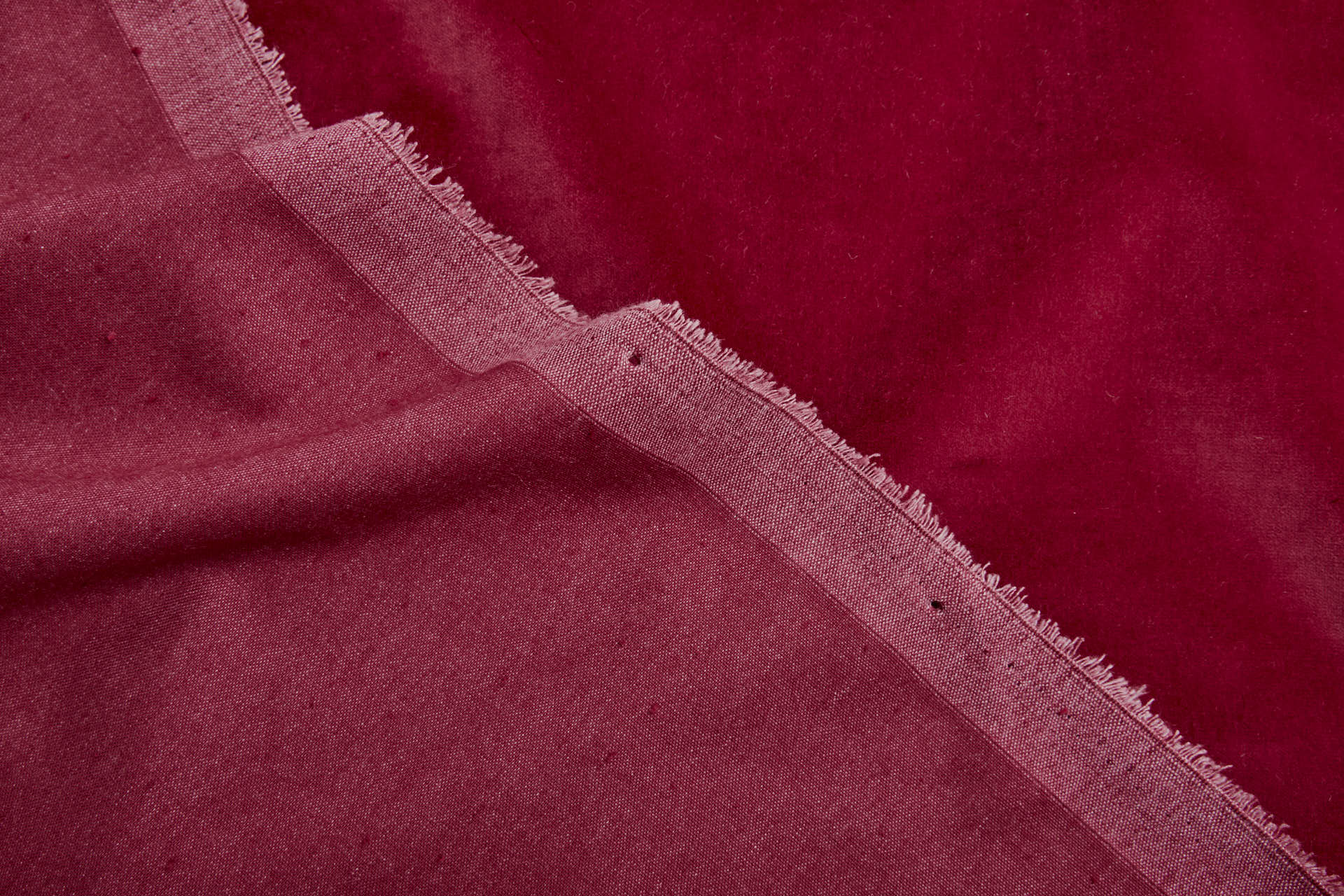 Heavy Cotton Velvet - Merlot fabric, image 3 of 5