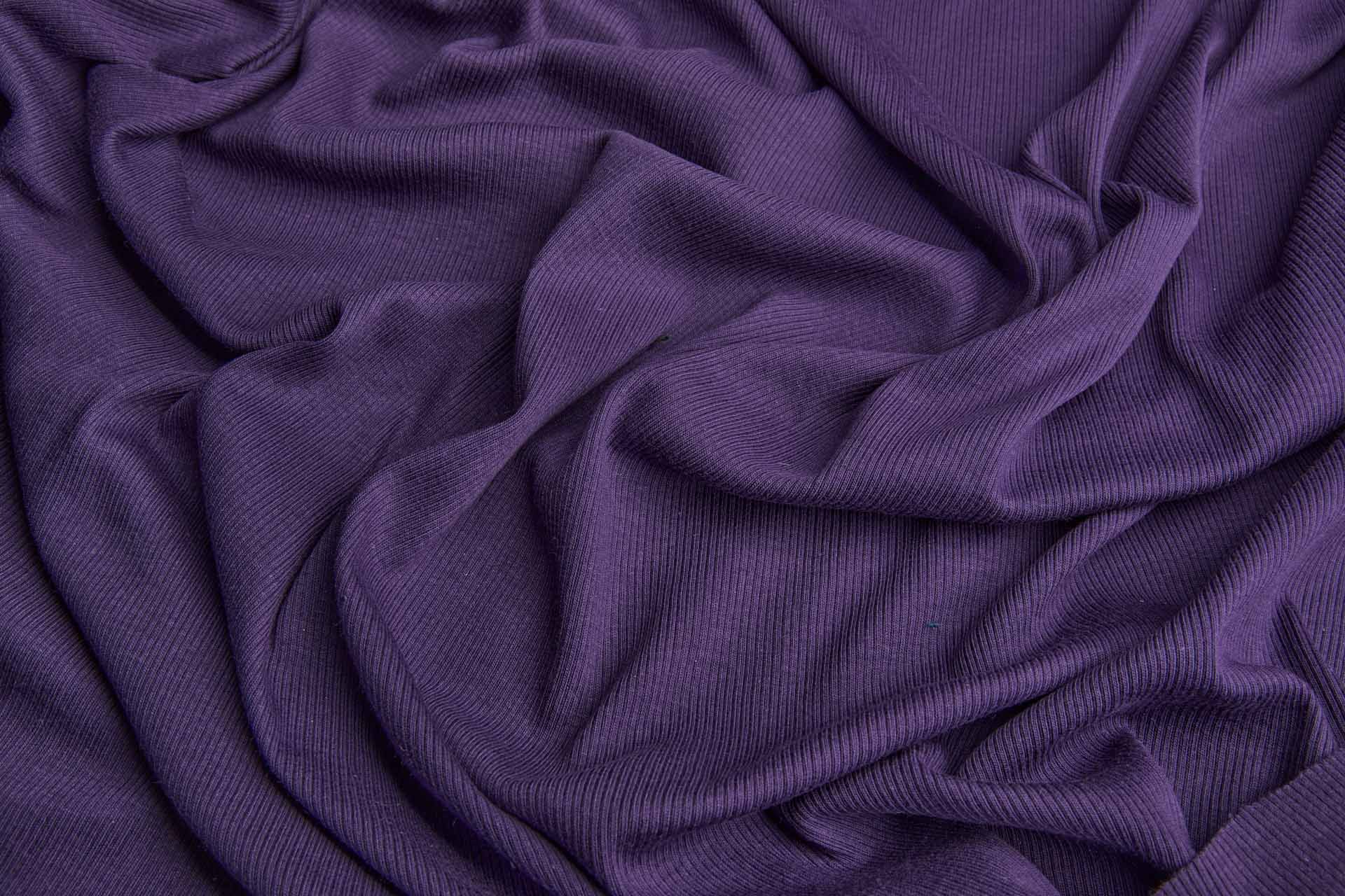 Rib Jersey - Purple fabric, image 4 of 6