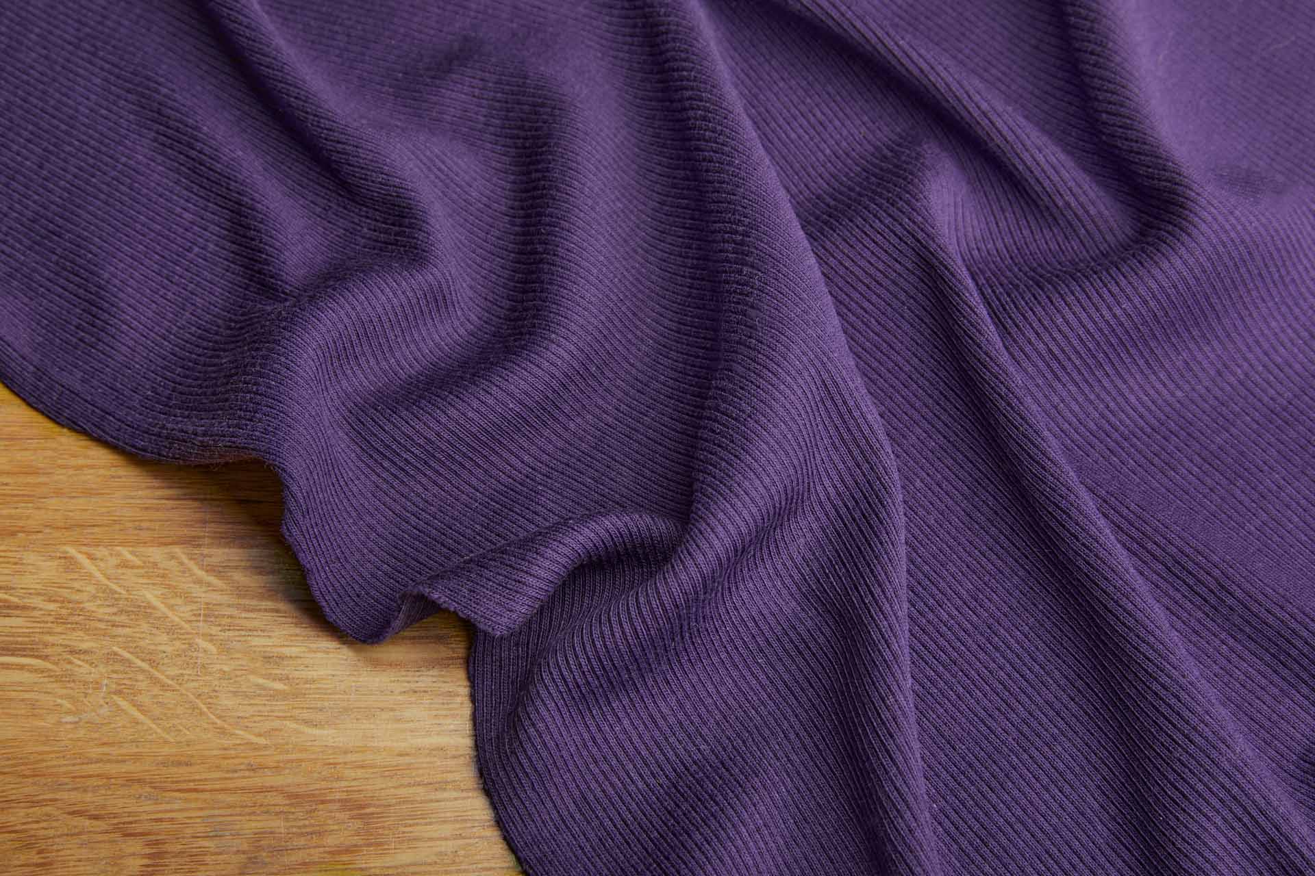 Rib Jersey - Purple fabric, image 5 of 6