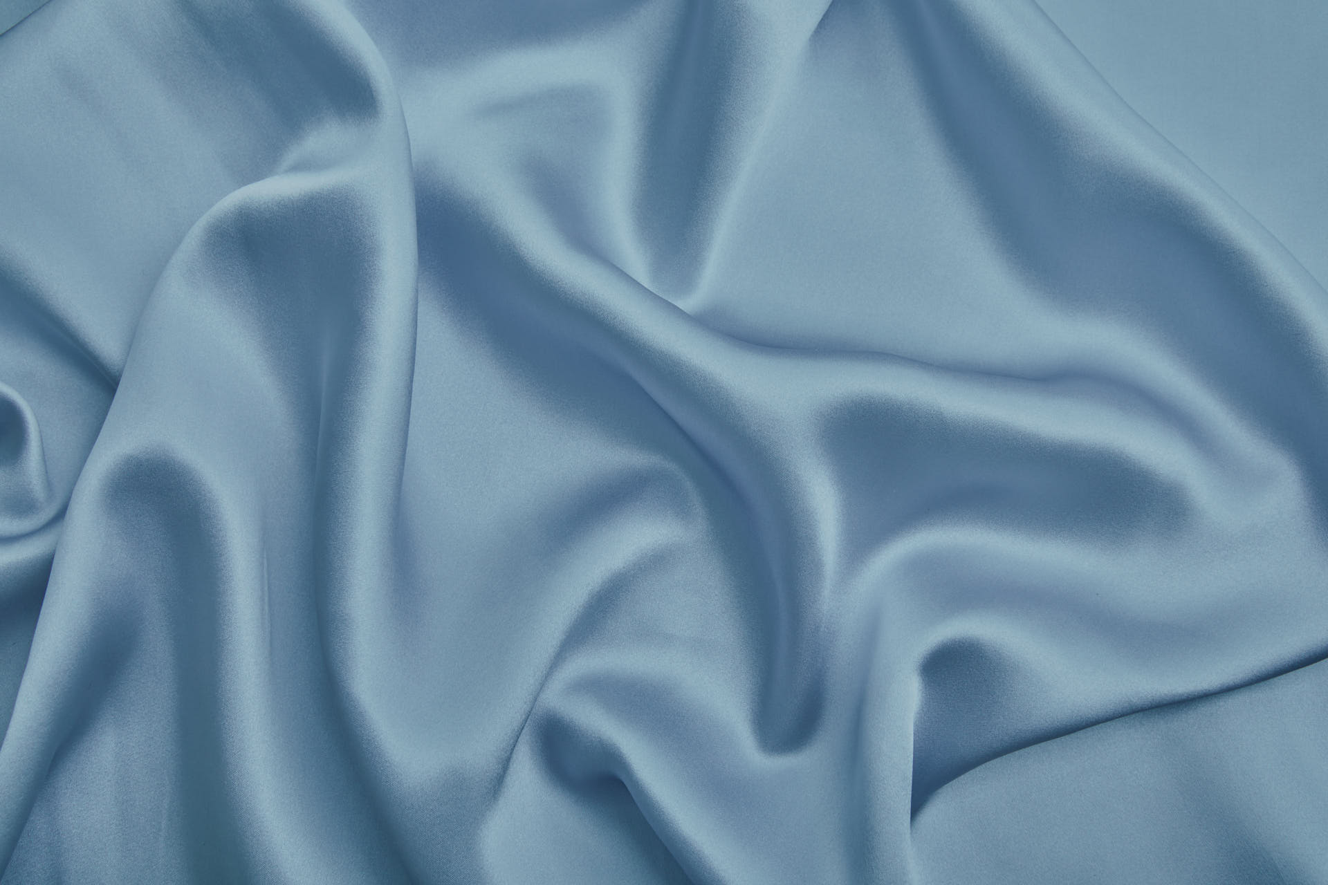 New Pale Blue Silk Satin - 140cm wide fabric, image 7 of 7