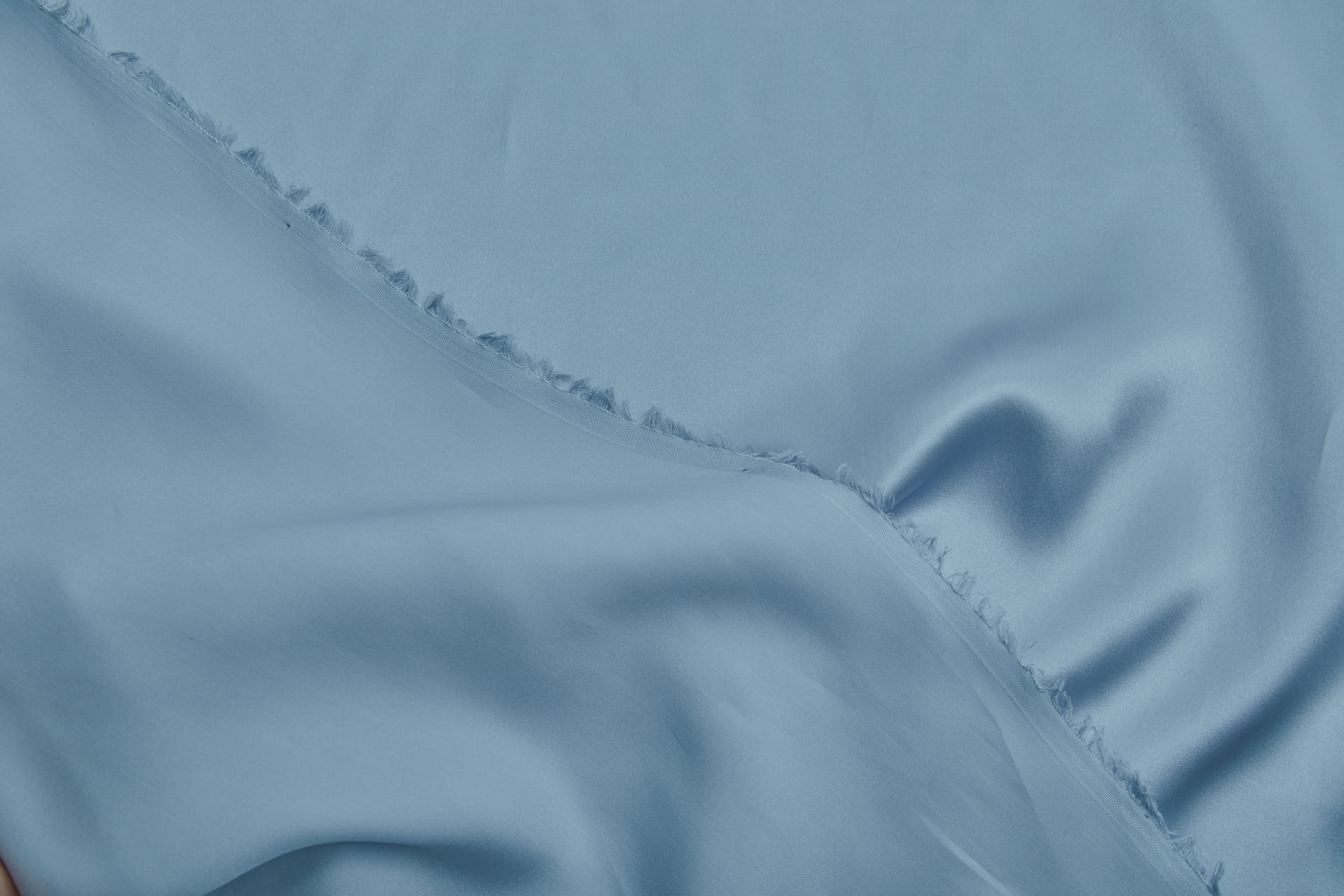 New Pale Blue Silk Satin - 140cm wide fabric, image 3 of 7