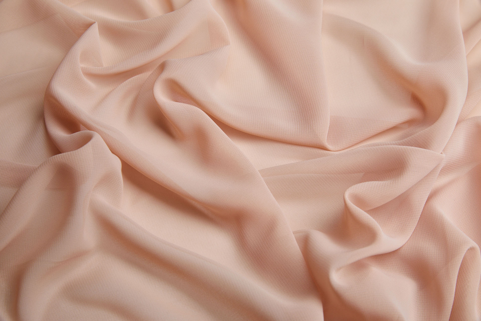 Nude Poly Georgette fabric, image 4 of 6