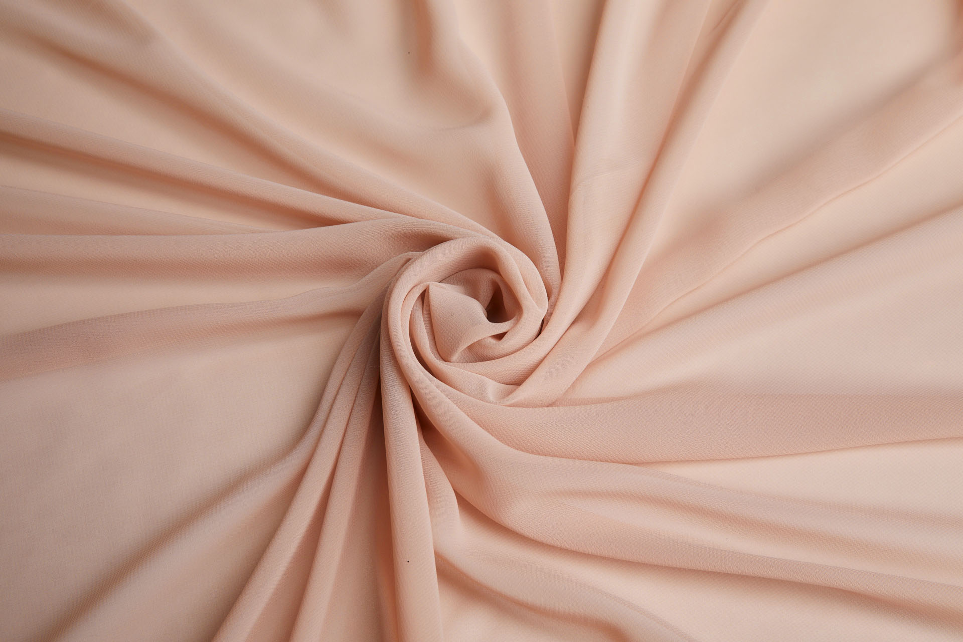 Nude Poly Georgette fabric