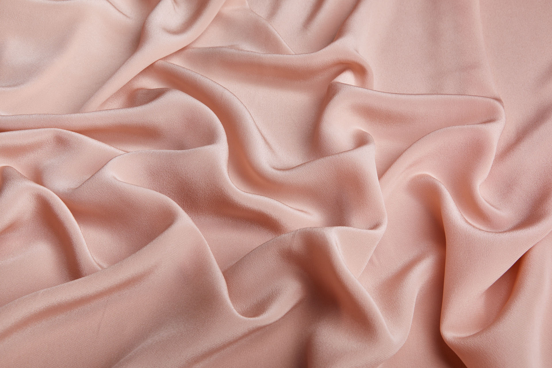 Pinkish Nude Silk Crepe de Chine fabric, image 4 of 4