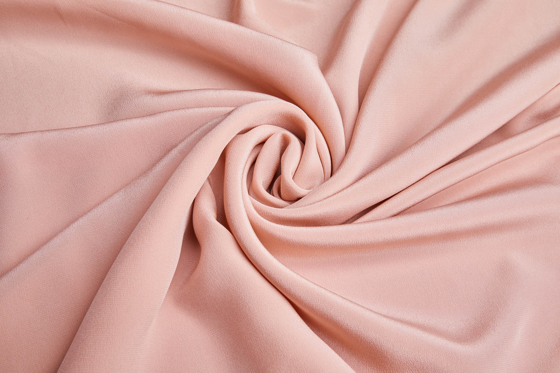 Pinkish Nude Silk Crepe de Chine fabric