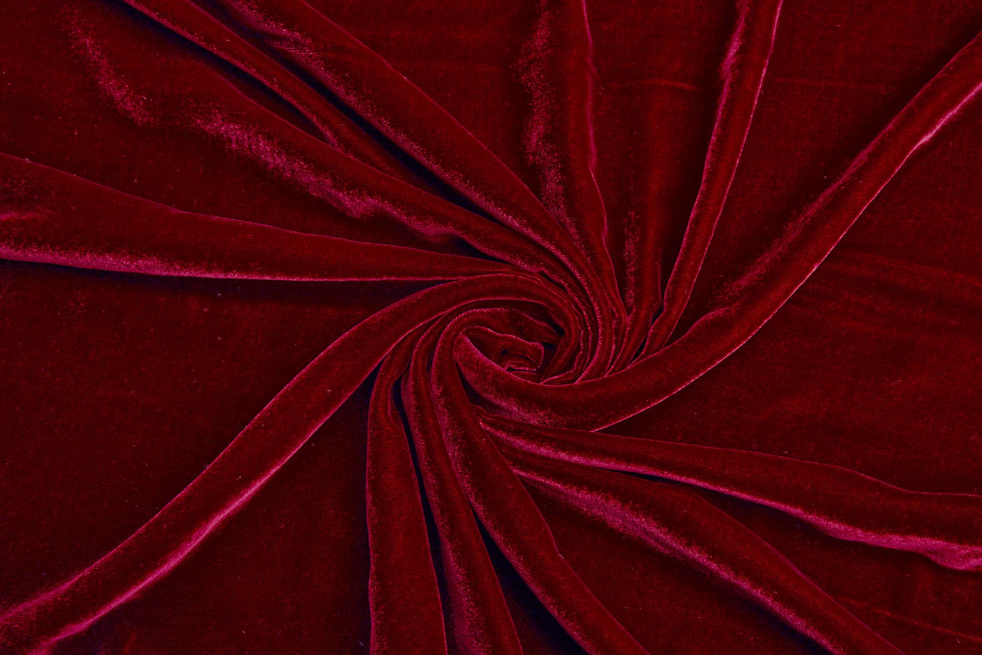 Silk Velvet - Deep Red fabric