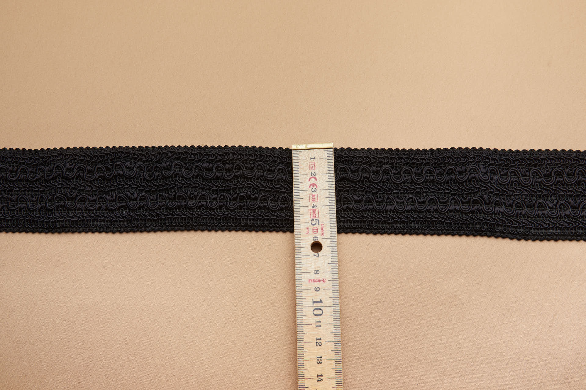 Elastic Passamanerie Gimp Cord Braid - Black trim, image 5 of 6