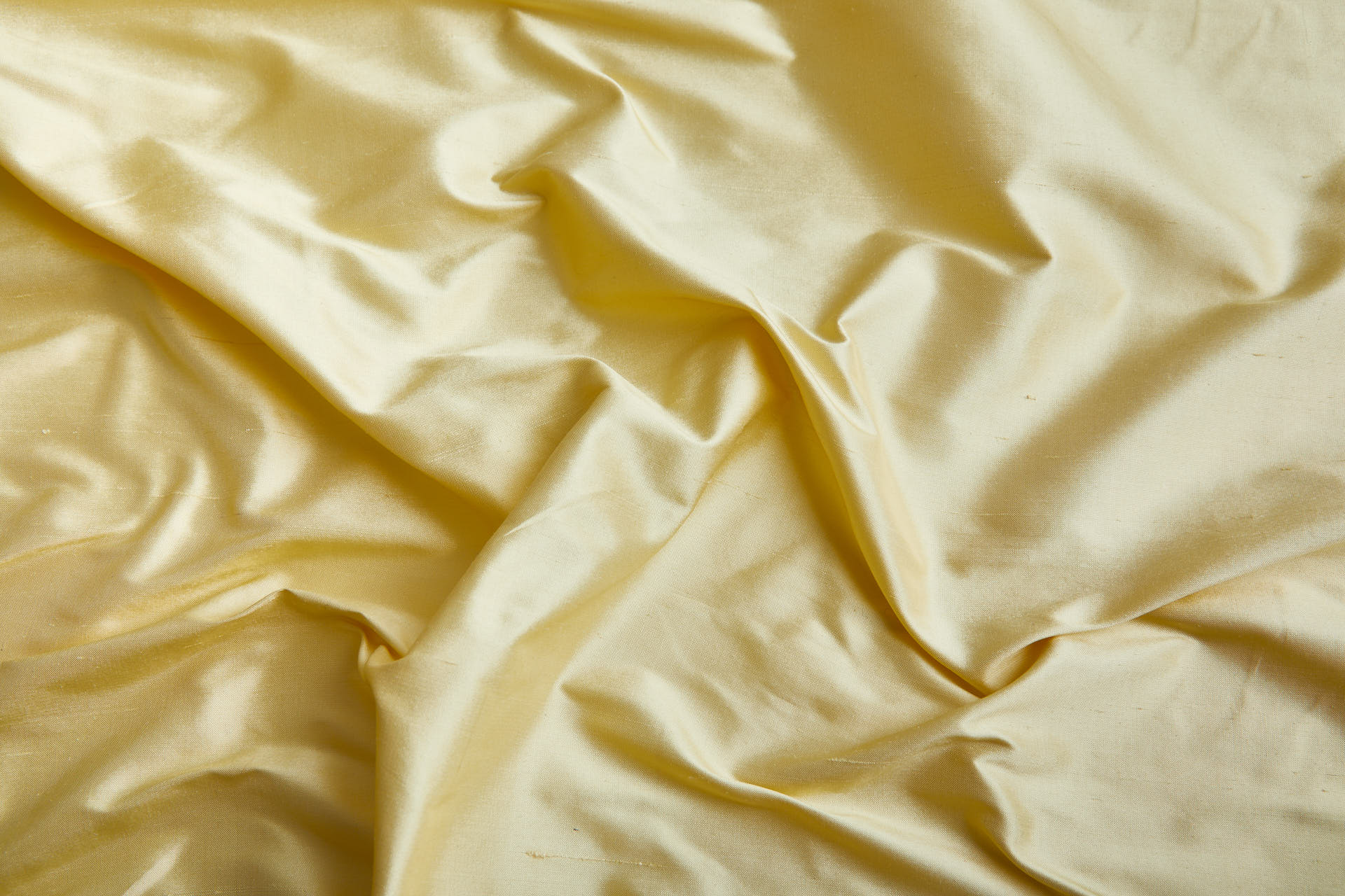 Silk Dupion - Pale Yellow - B13 fabric, image 6 of 6