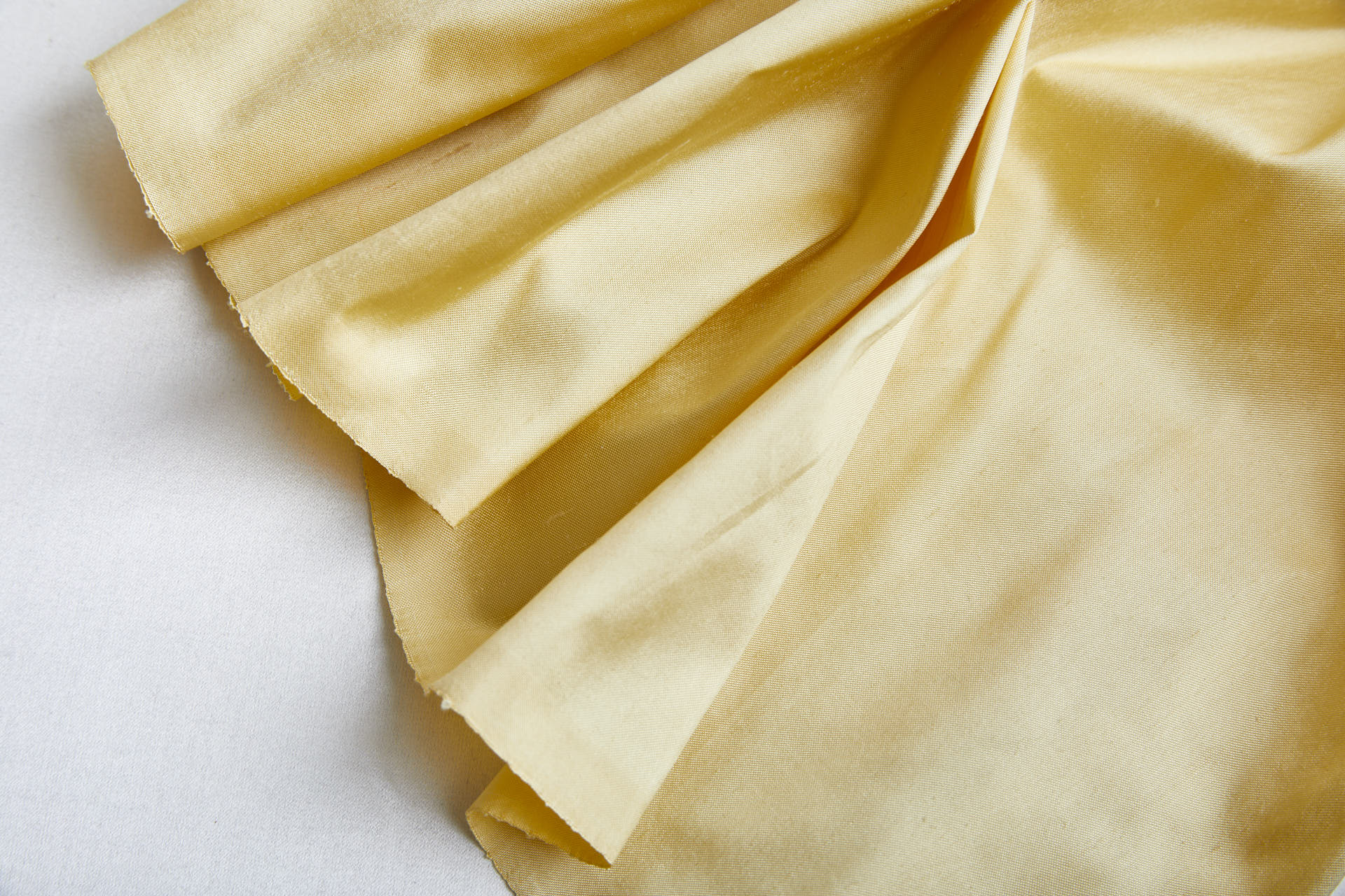 Silk Dupion - Pale Yellow - B13 fabric, image 5 of 6