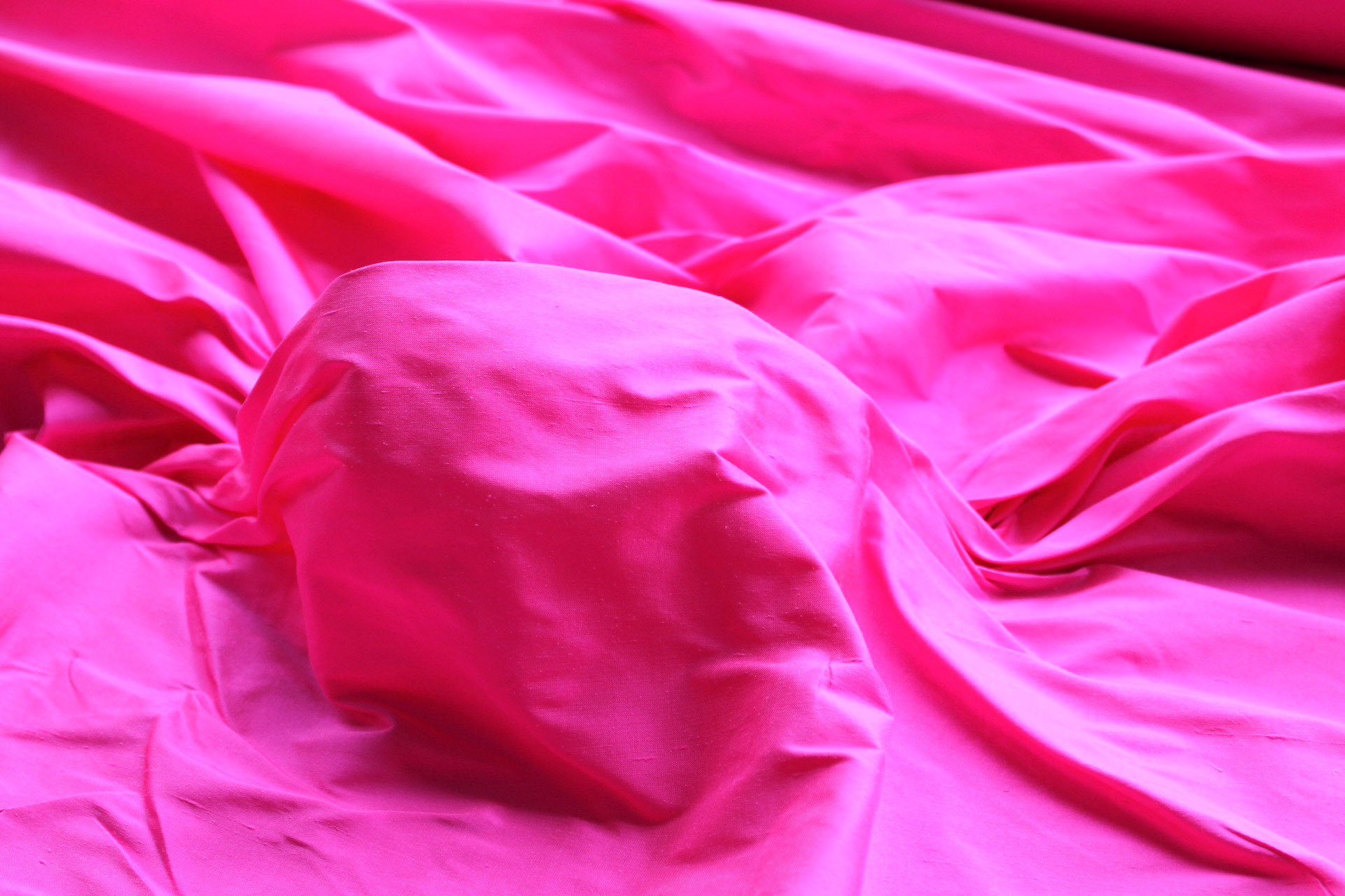 Silk Dupion - Shocking Pink - B45 fabric, image 3 of 6