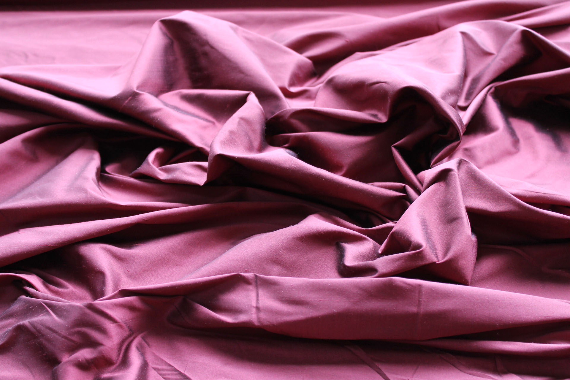 Silk Dupion - Brick Red - B77 fabric, image 2 of 5