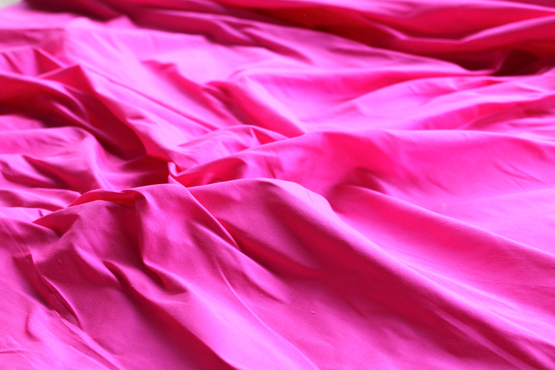 Silk Dupion - Shocking Pink - B45 fabric, image 5 of 6