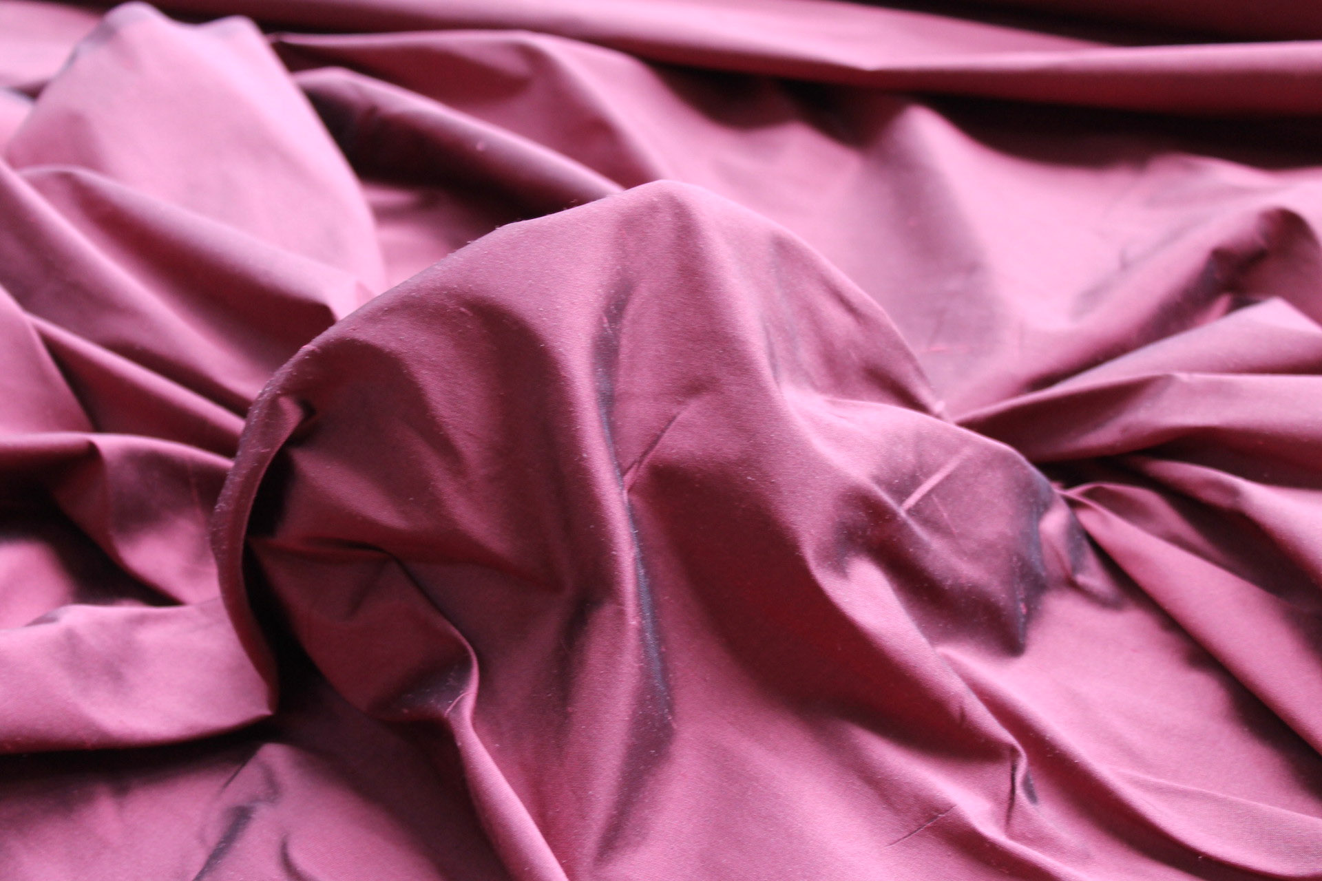 Silk Dupion - Brick Red - B77 fabric, image 3 of 5