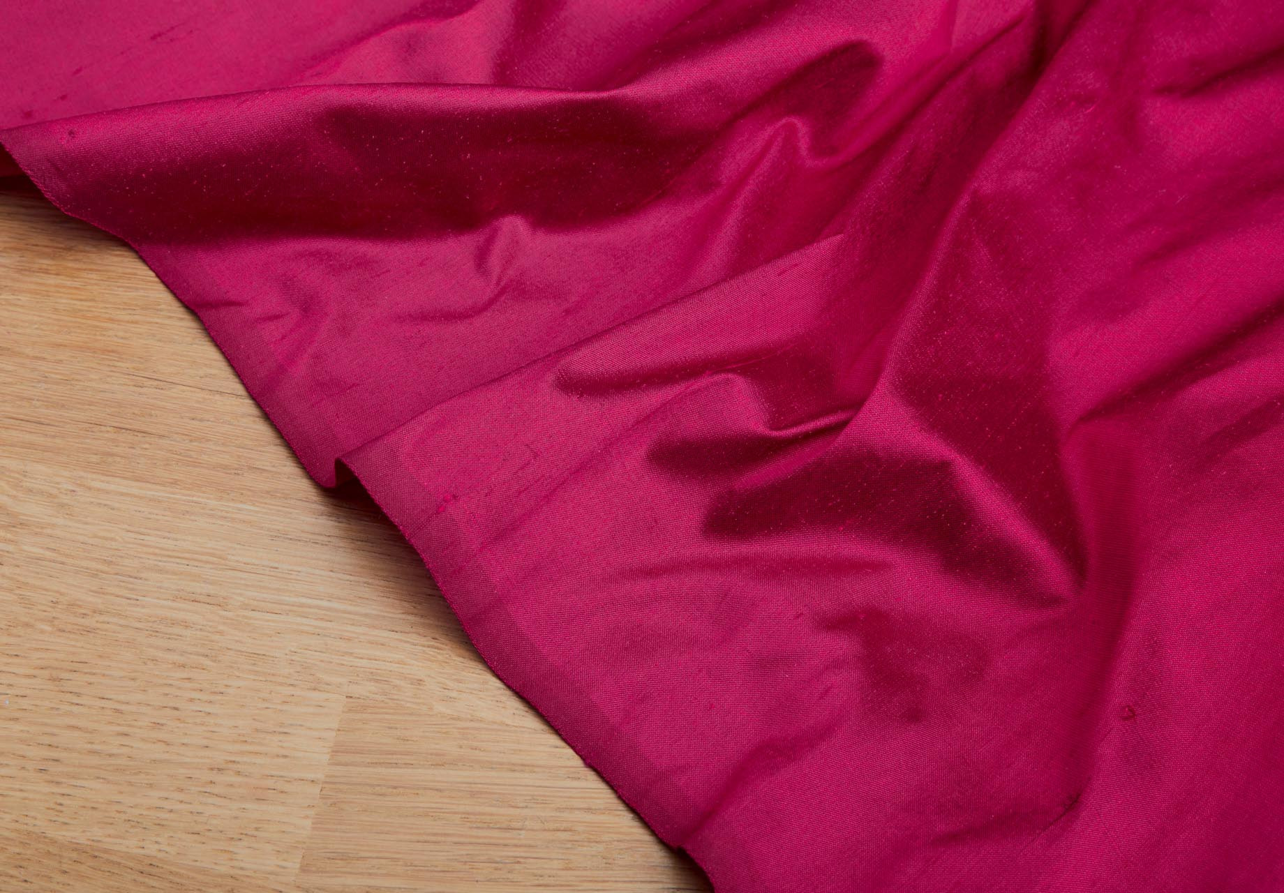 Silk Dupion - Fuchsia - B47 fabric, image 5 of 6
