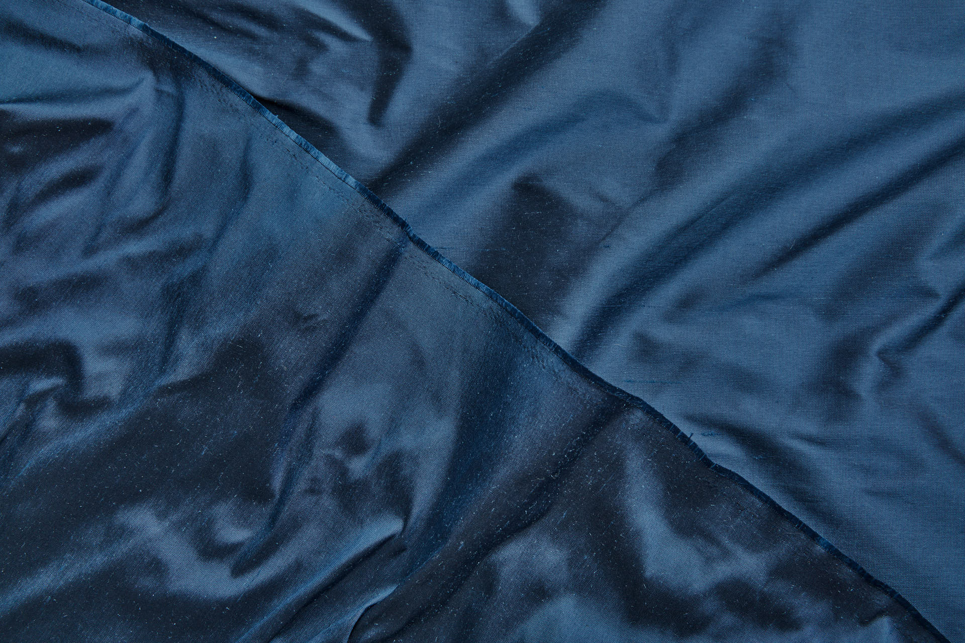 Silk Dupion - Dark Blue - B59 fabric, image 5 of 6