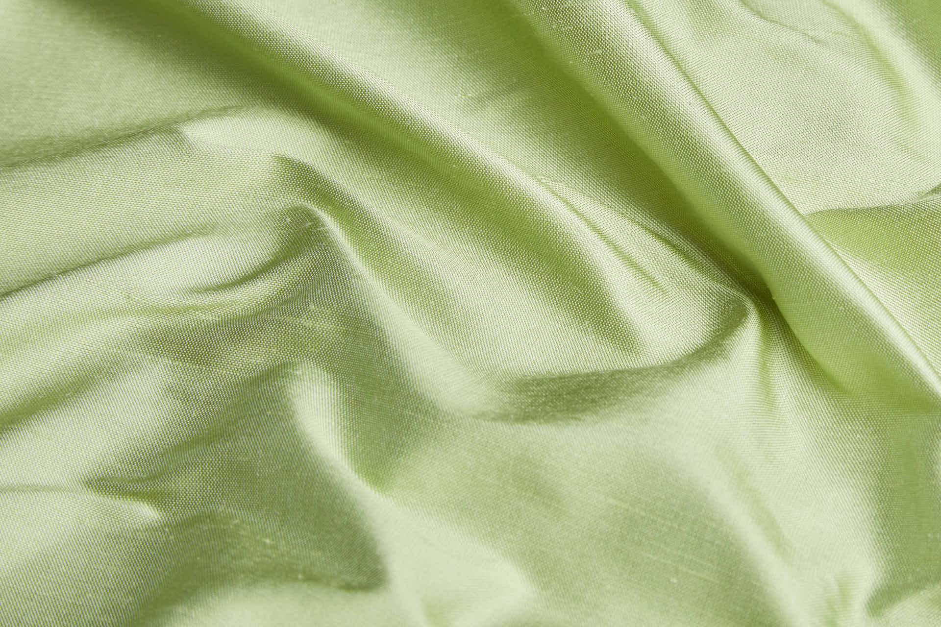 Silk Dupion - Light Lime Green - B62 fabric, image 2 of 5