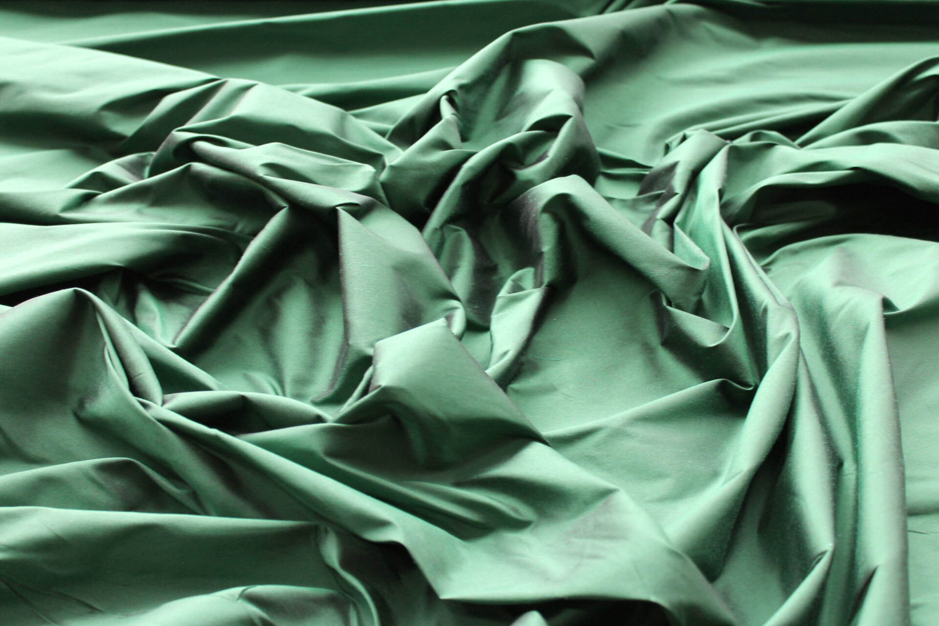 Silk Dupion - Dark Green - B67 fabric, image 2 of 6