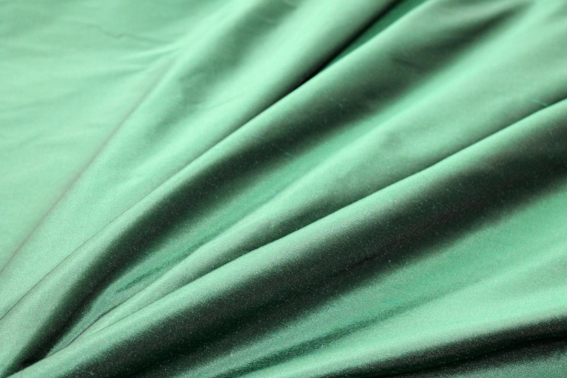 Silk Dupion - Dark Green - B67 fabric, image 5 of 6