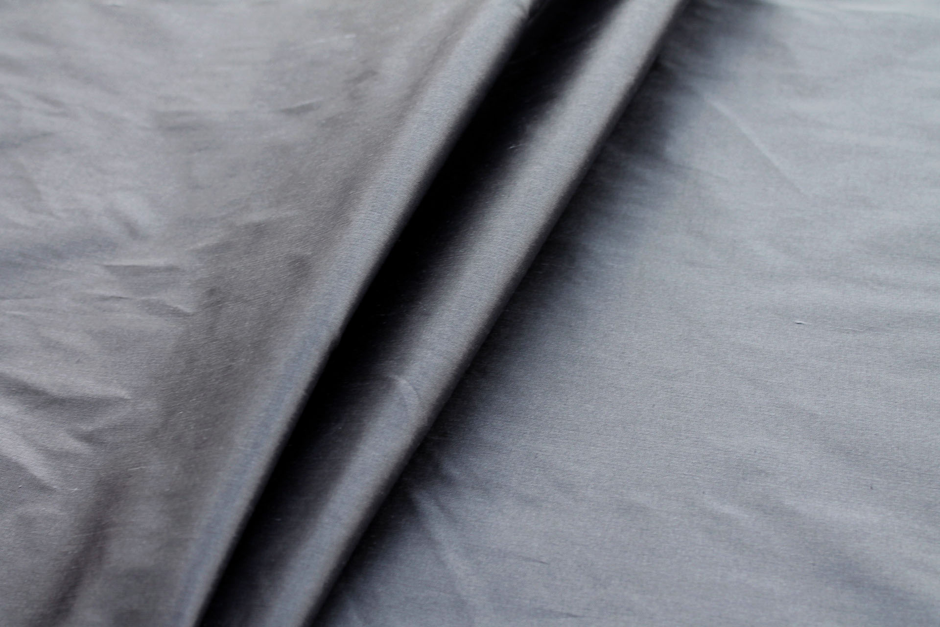 Silk Dupion - Mid Grey - B70 fabric, image 4 of 4