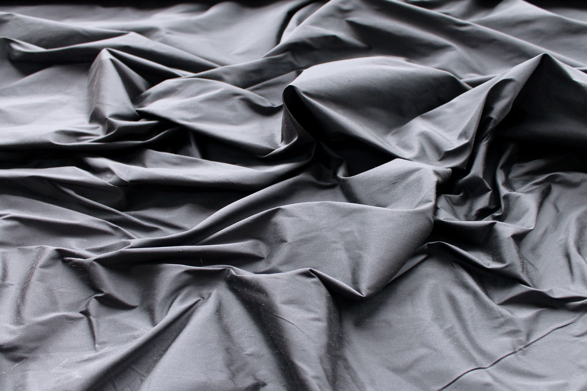 Silk Dupion - Dark Grey - B71 - 138cm wide fabric, image 2 of 5