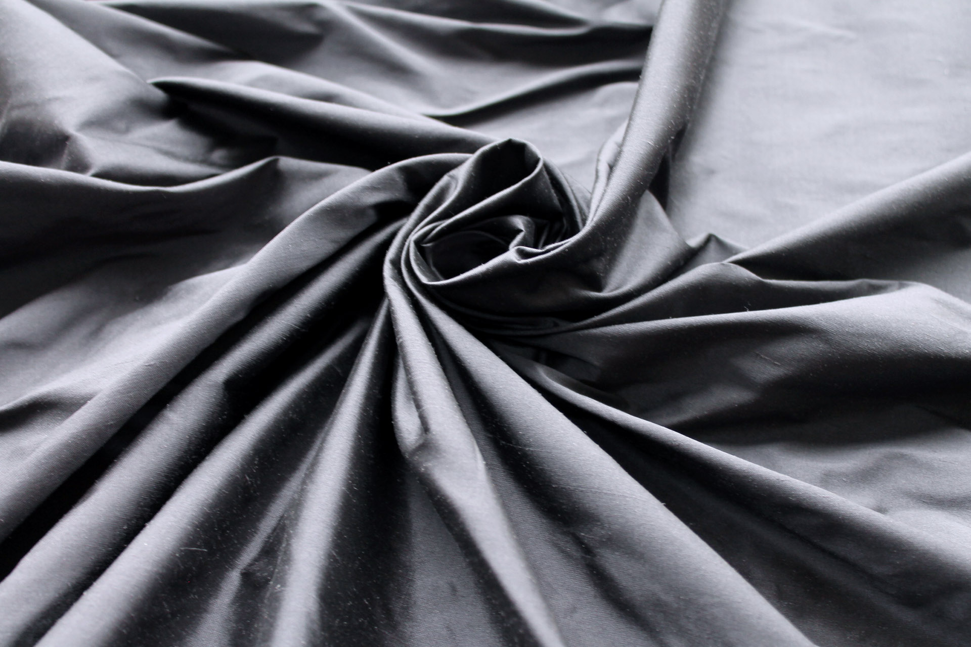 Silk Dupion - Dark Grey - B71 - 138cm wide fabric
