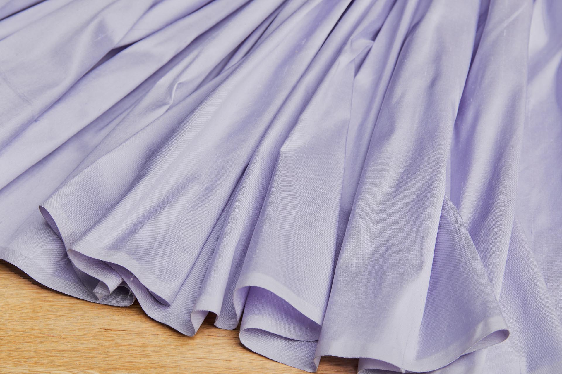 Silk Dupion - Lilac - B85 fabric, image 4 of 6