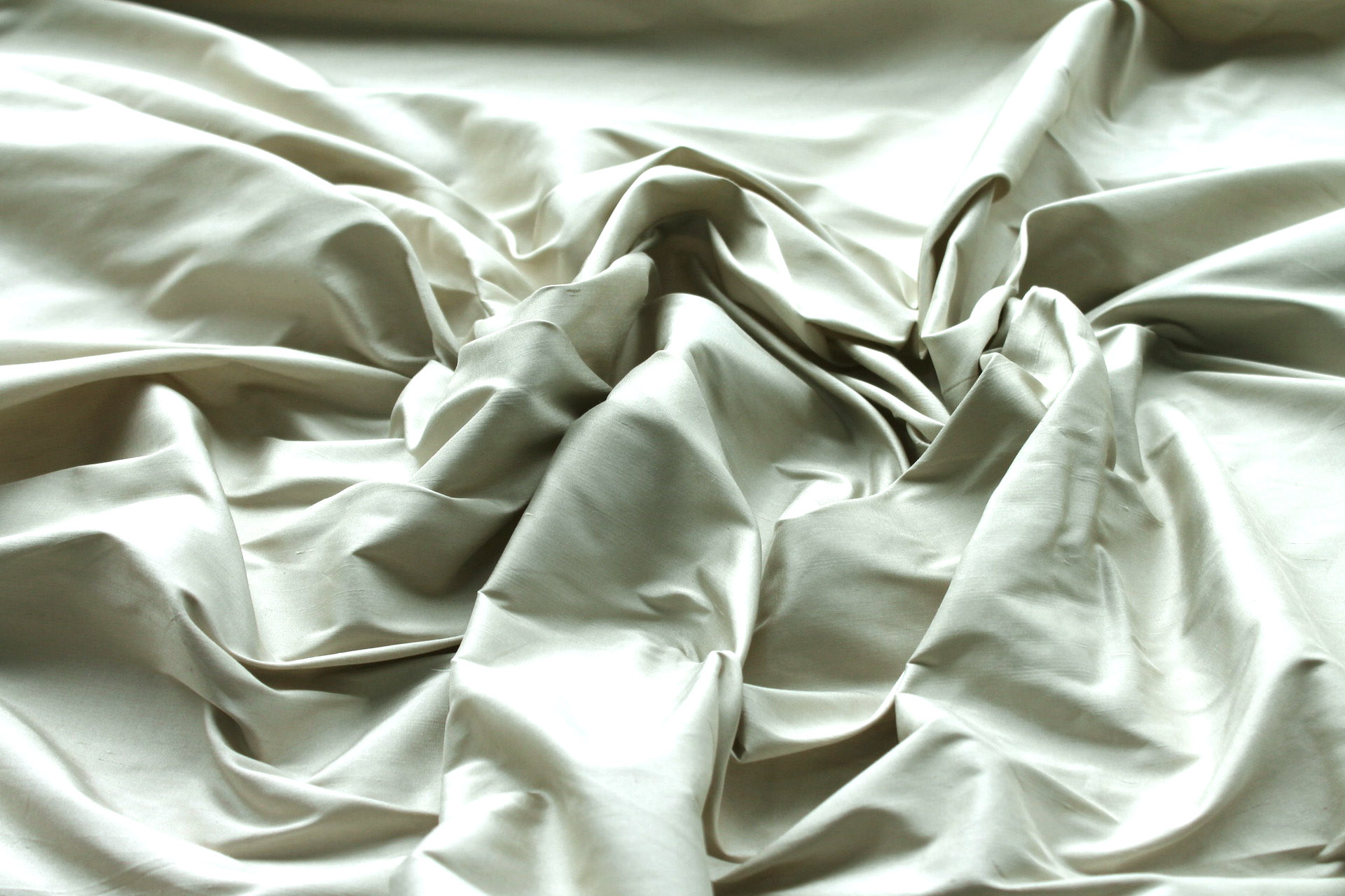Silk Dupion - Ice Green - B91 fabric, image 2 of 5