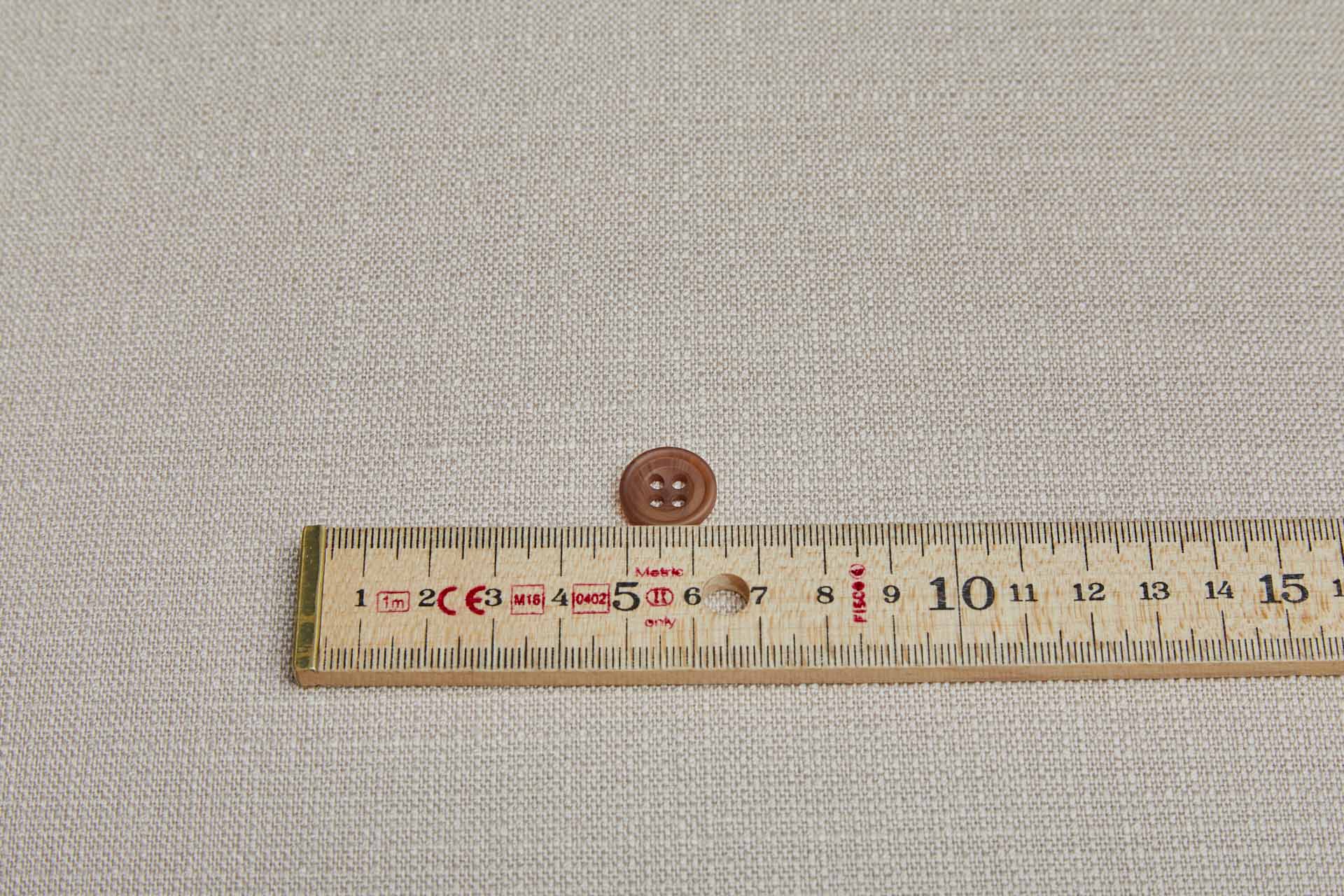 Round Walnut "Faux Horn" Button - 1.5cm, image 3 of 3
