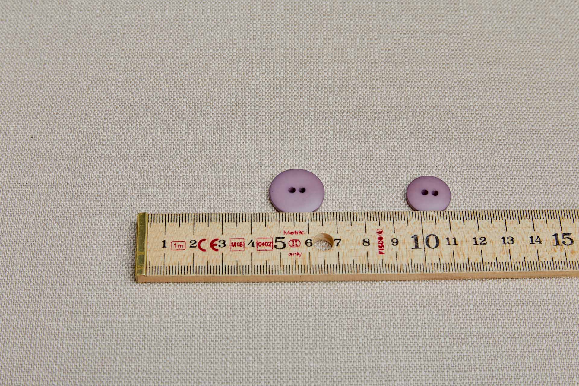 Vintage Round Lavender Purple Button - 1.6cm, image 3 of 4