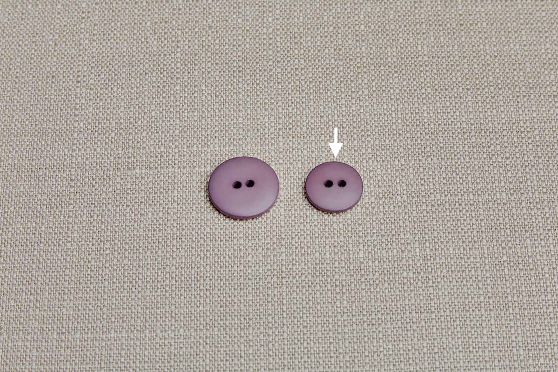 Vintage Round Lavender Purple Button - 1.6cm, image 2 of 4